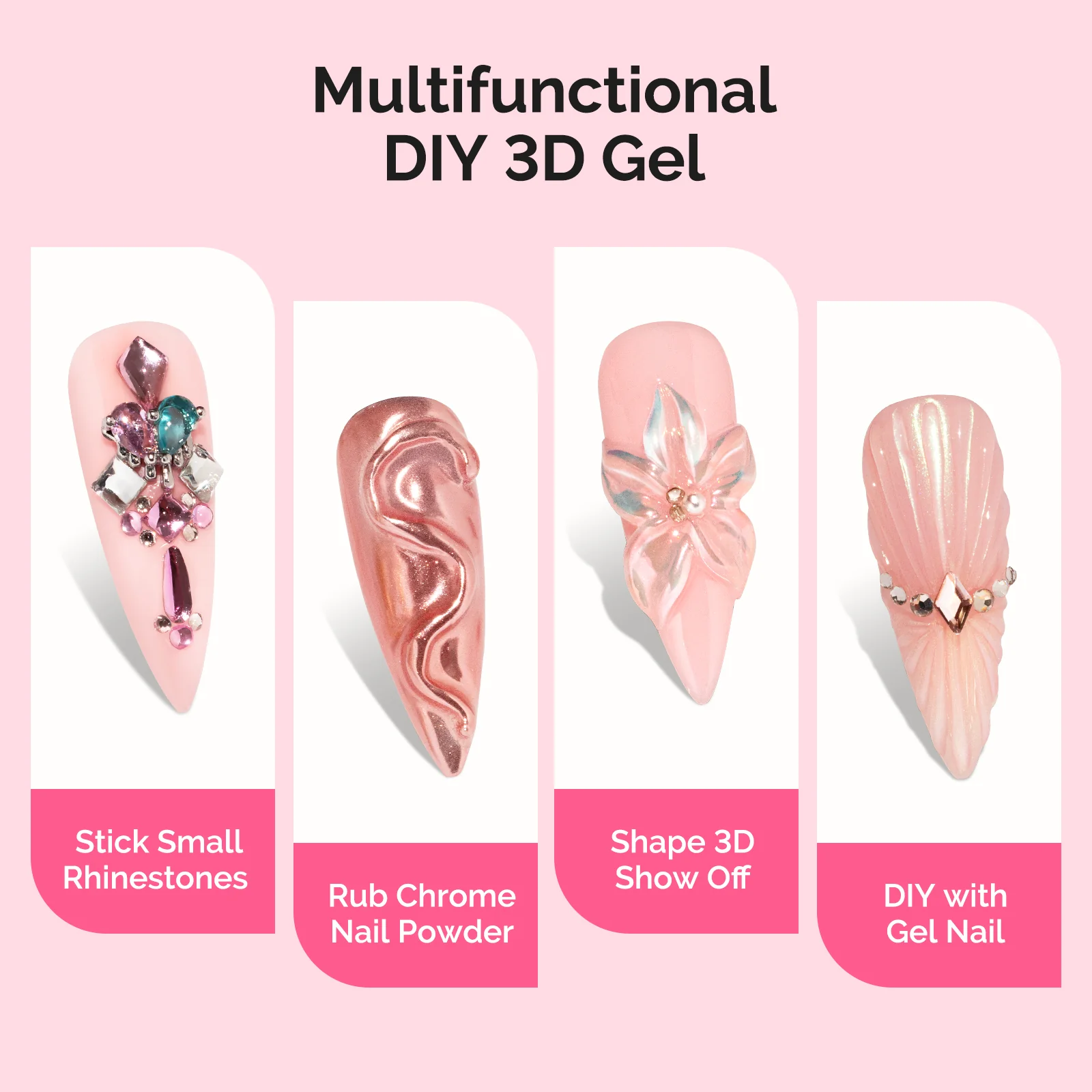 3D Sculpting Clear Nail Glue Gel - Image 3