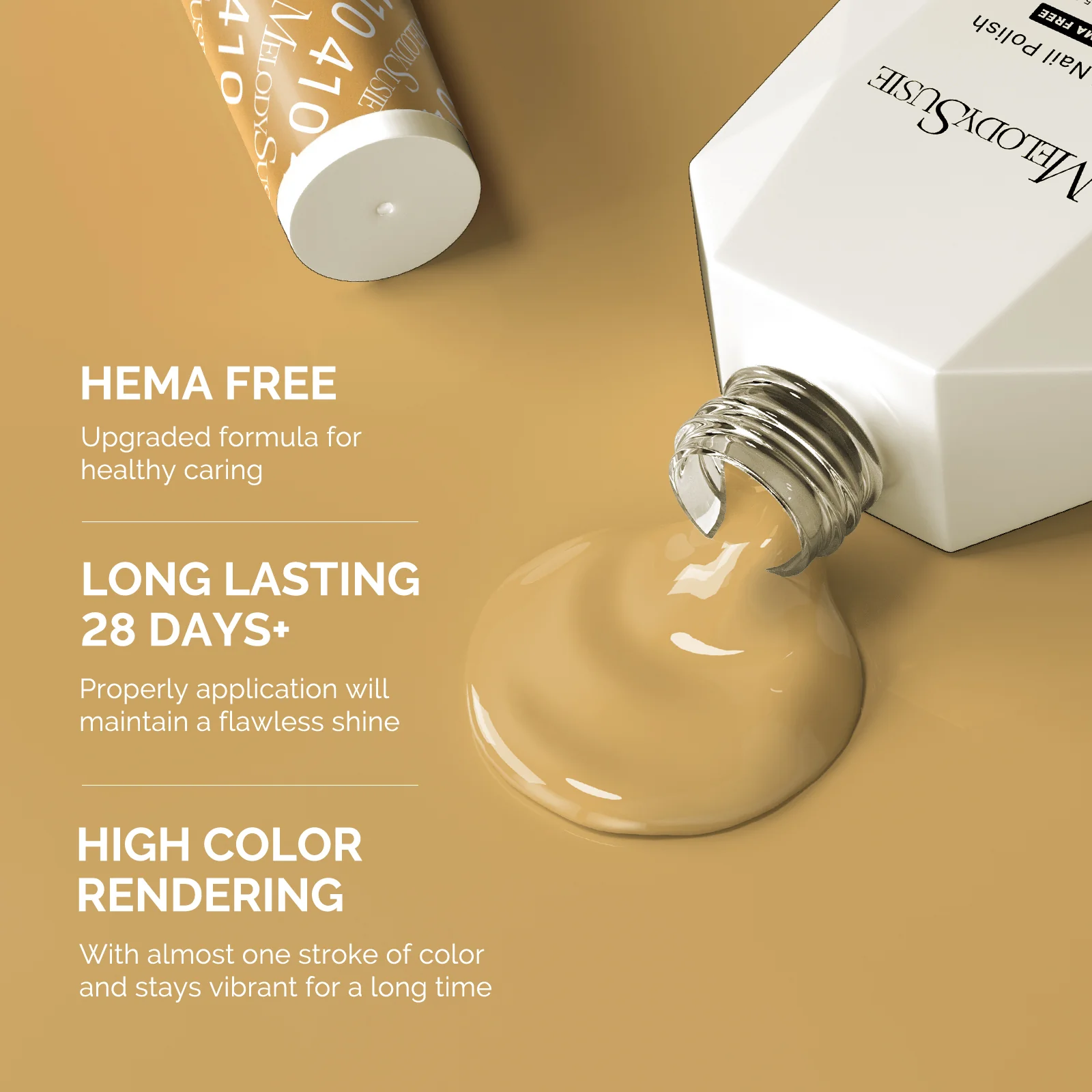 410 Straw Yellow - HEMA-Free Gel Nail Polish 0.5 fl oz/15ml - Image 3