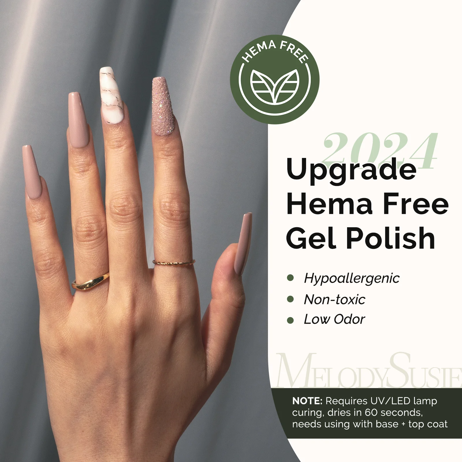 431 Neutral Nude - HEMA-Free Gel Nail Polish 0.5 fl oz/15ml - Image 2