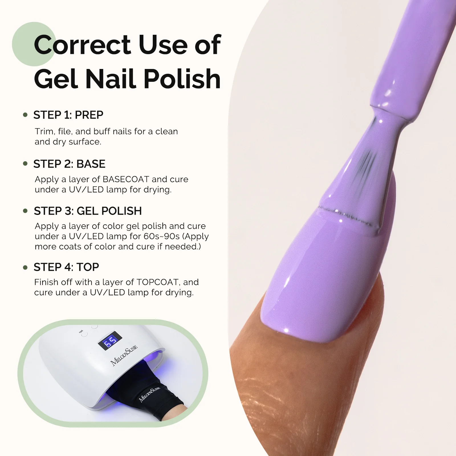 449 Purple - HEMA-Free Gel Nail Polish 0.5 fl oz/15ml - Image 5