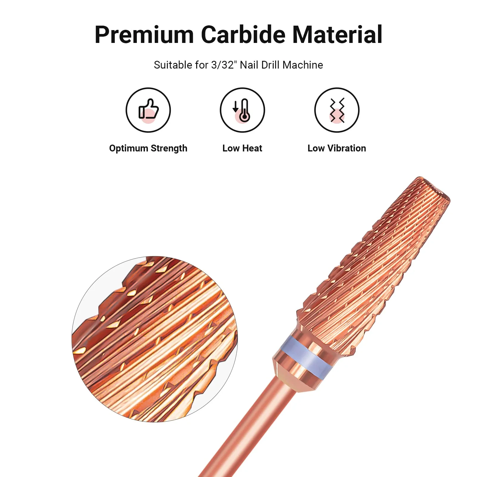 5 in 1 Pro Multi-function Mixed Sizes Tungsten Carbide Nail Drill Bit - Image 3