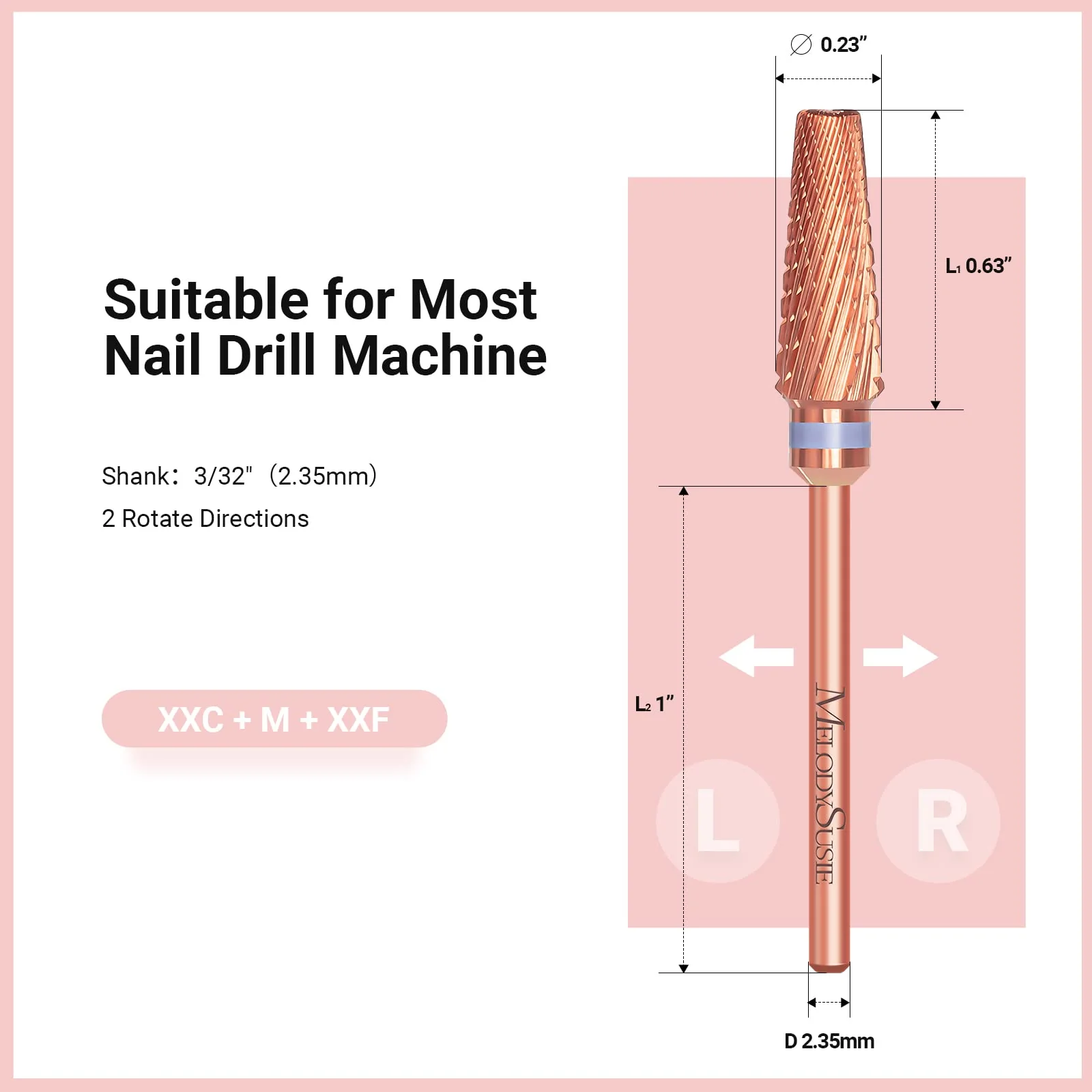 5 in 1 Pro Multi-function Mixed Sizes Tungsten Carbide Nail Drill Bit - Image 5