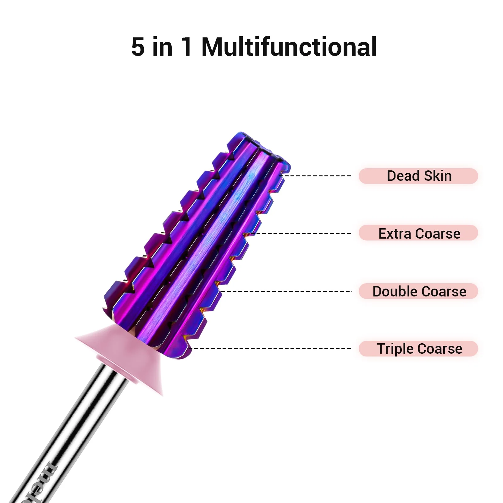 5 in 1 Straight Cut Tungsten Carbide Nail Drill Bits - Image 4