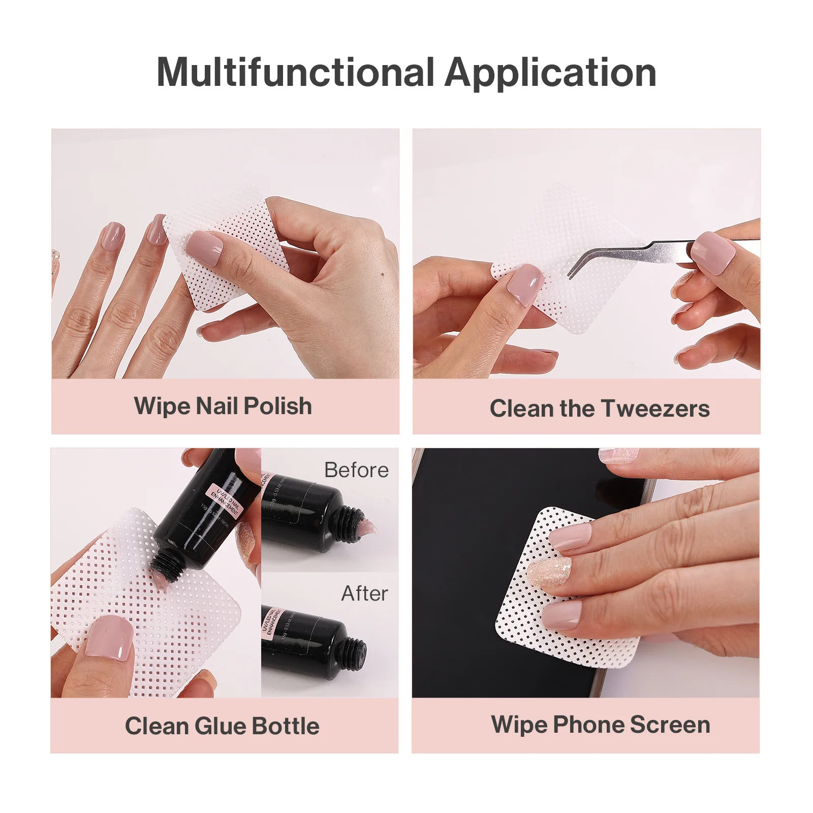500 Pcs Lint Free Nail Wipes - Image 6