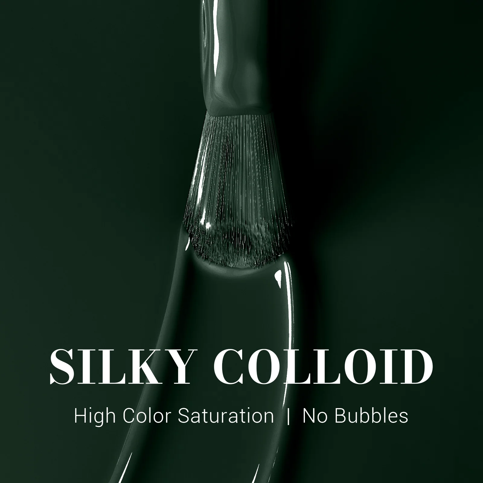517 Greenish Black - TPO-Free Faster UV Curing Gel Nail Polish 0.5 fl oz/15ml - Image 2