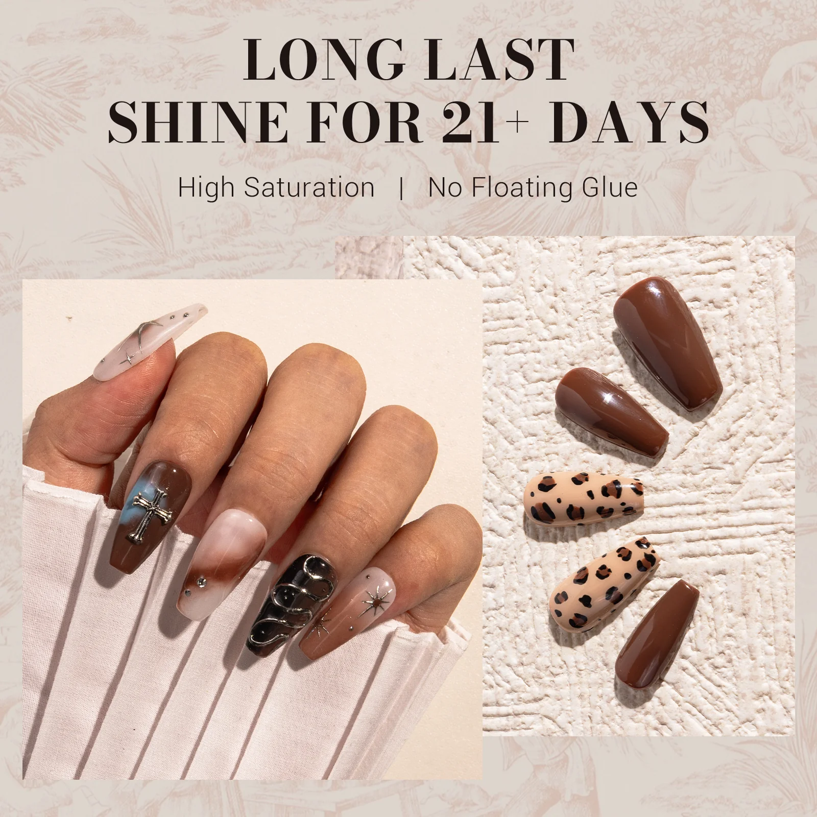 534 Brown - TPO-Free Faster UV Curing Gel Nail Polish 0.5 fl oz/15ml - Image 4