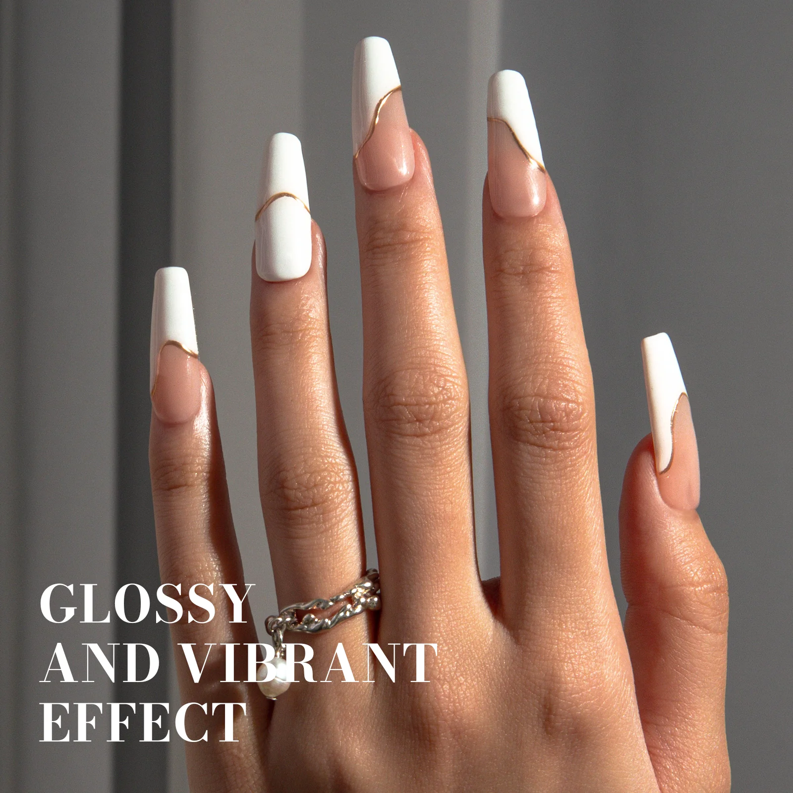 595 Egg White - TPO-Free Faster UV Curing Gel Nail Polish 0.5 fl oz/15ml - Image 5