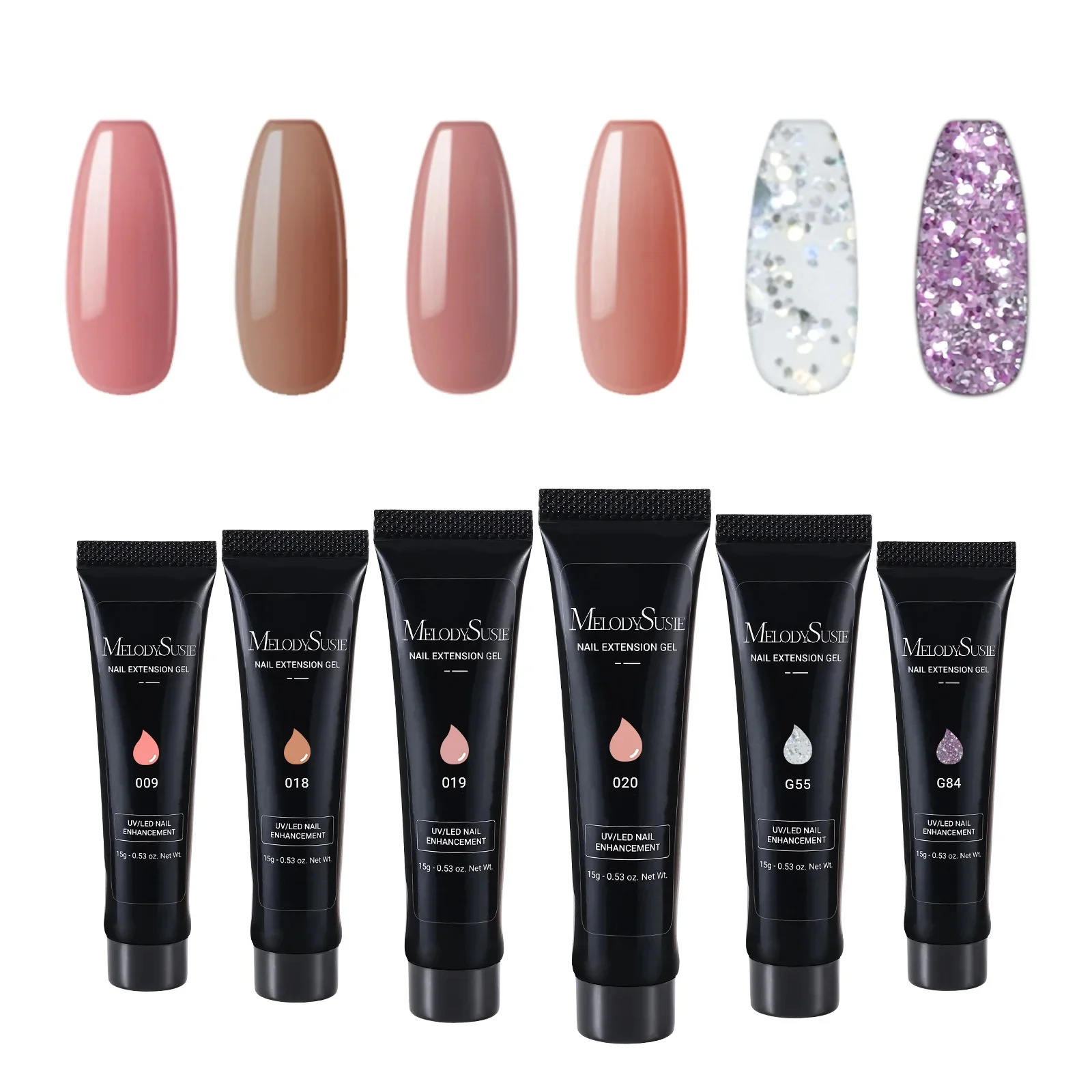 6 Colors Poly Nail Extension Gel Kit - Image 11