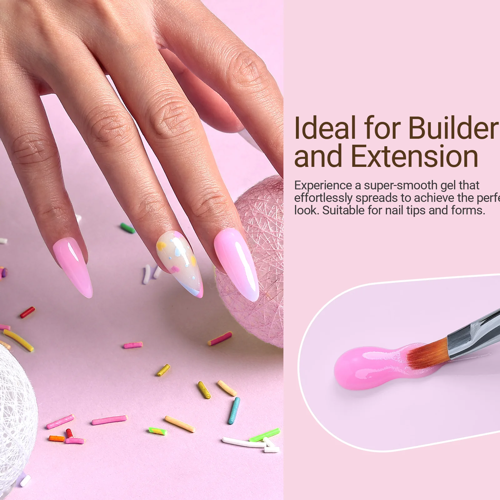 6 Colors Poly Nail Extension Gel Kit - Image 5