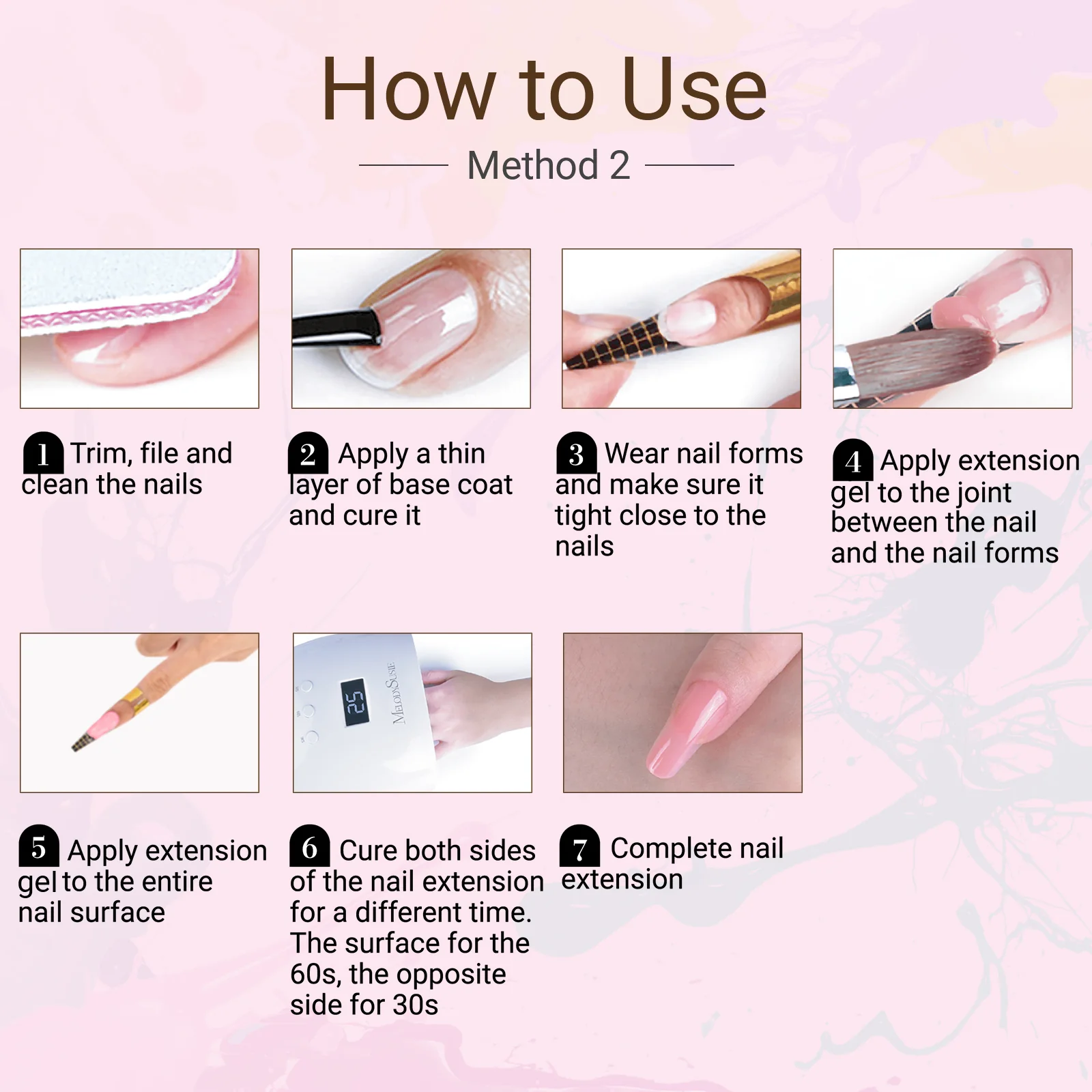 6 Colors Poly Nail Extension Gel Kit - Image 9