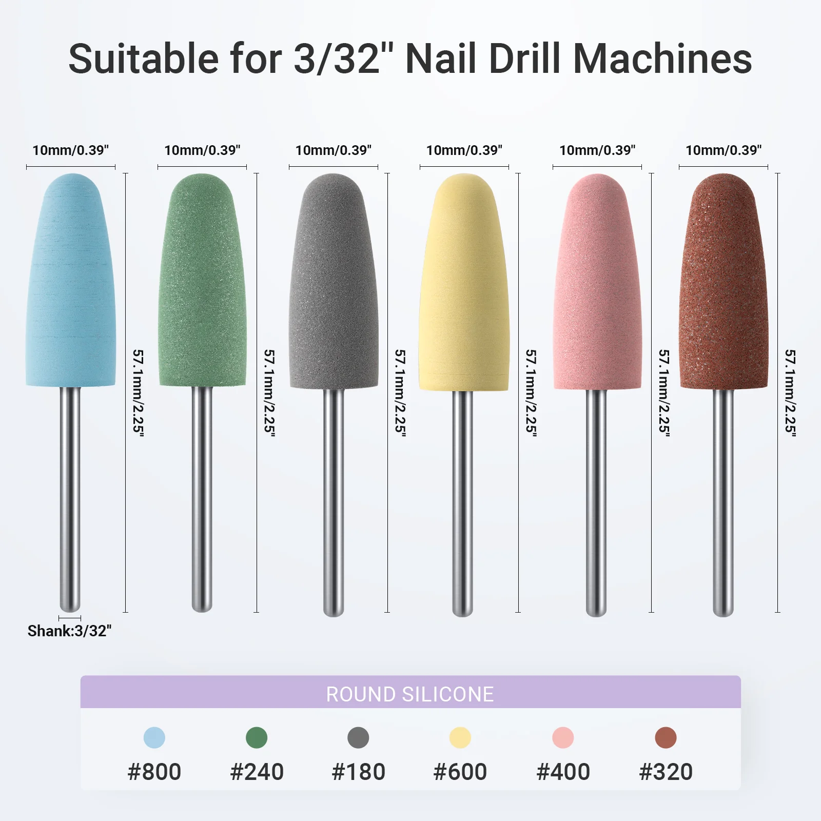 6Pcs Polish Pedicure Nail Drill Bits with 16 Holes Bits Holder Set - Image 12