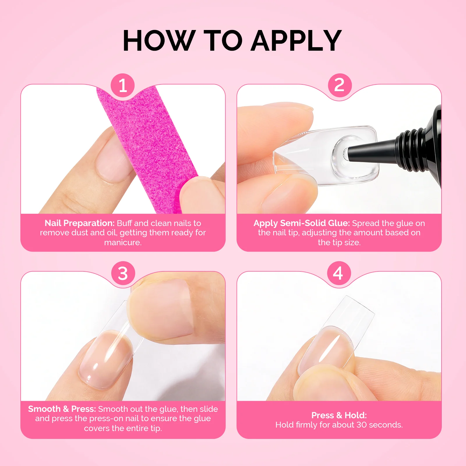 6Pcs Semi Solid Nail Glue - Image 8