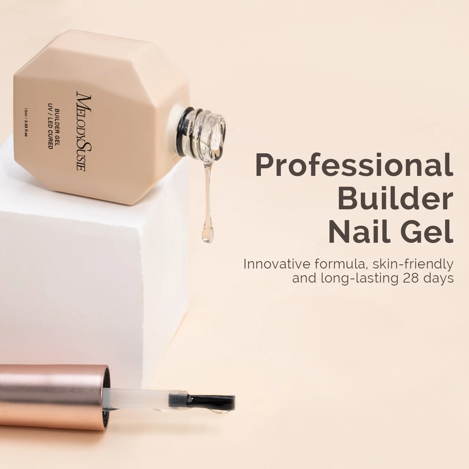 7 in 1 Clear Builder Gel 15ml - Image 4