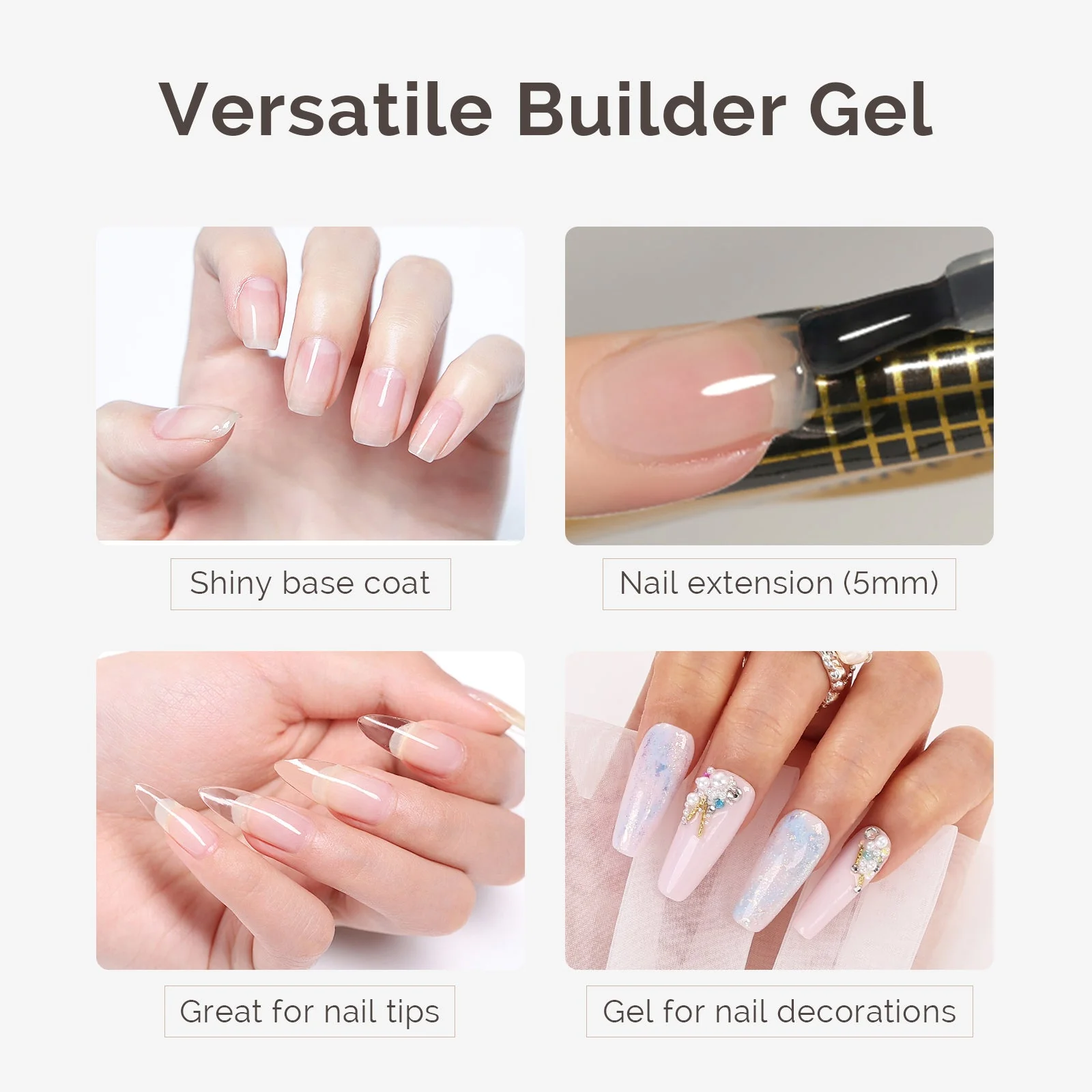 7 in 1 Clear Builder Gel 15ml - Image 5