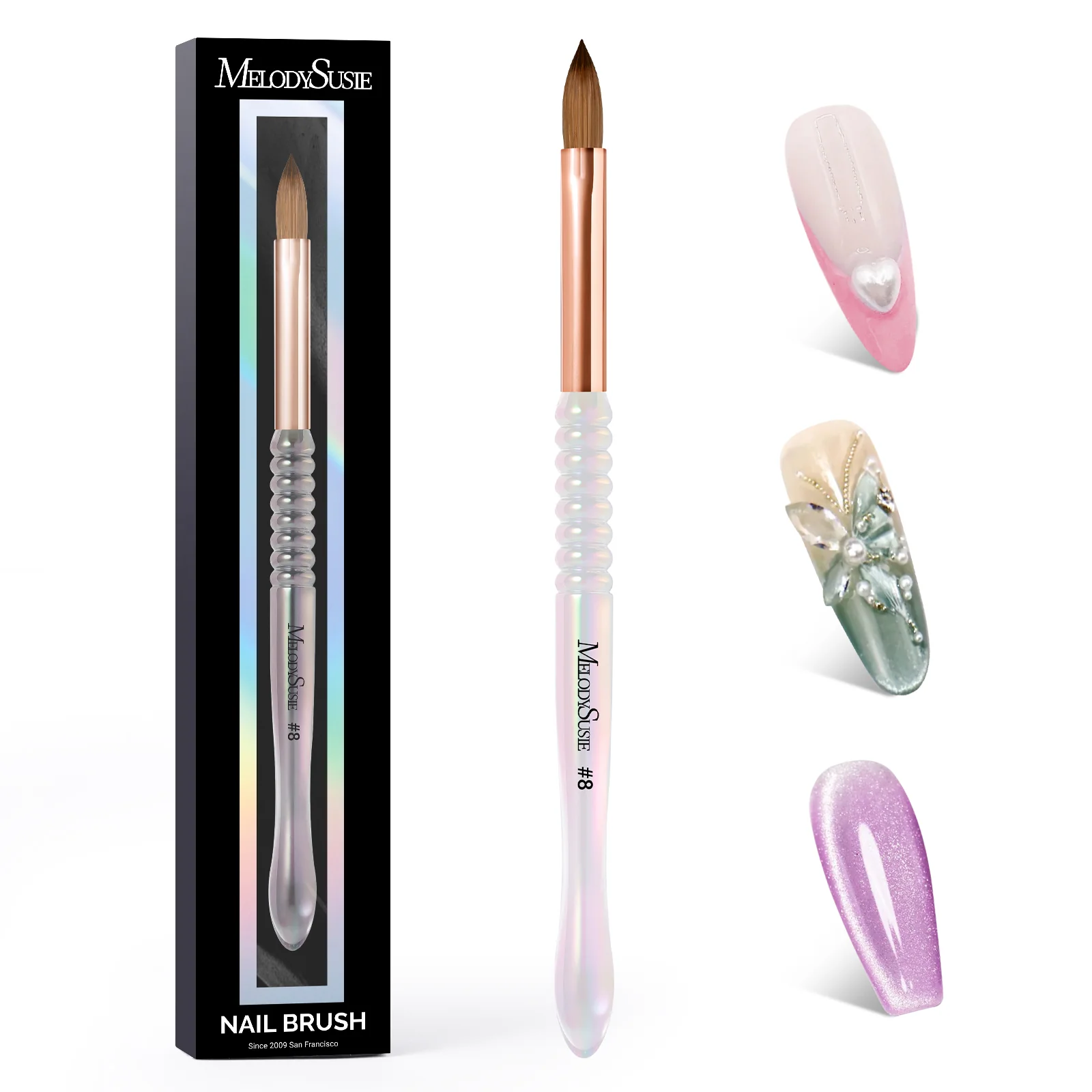 80% Kolinsky Acrylic Nail Brush