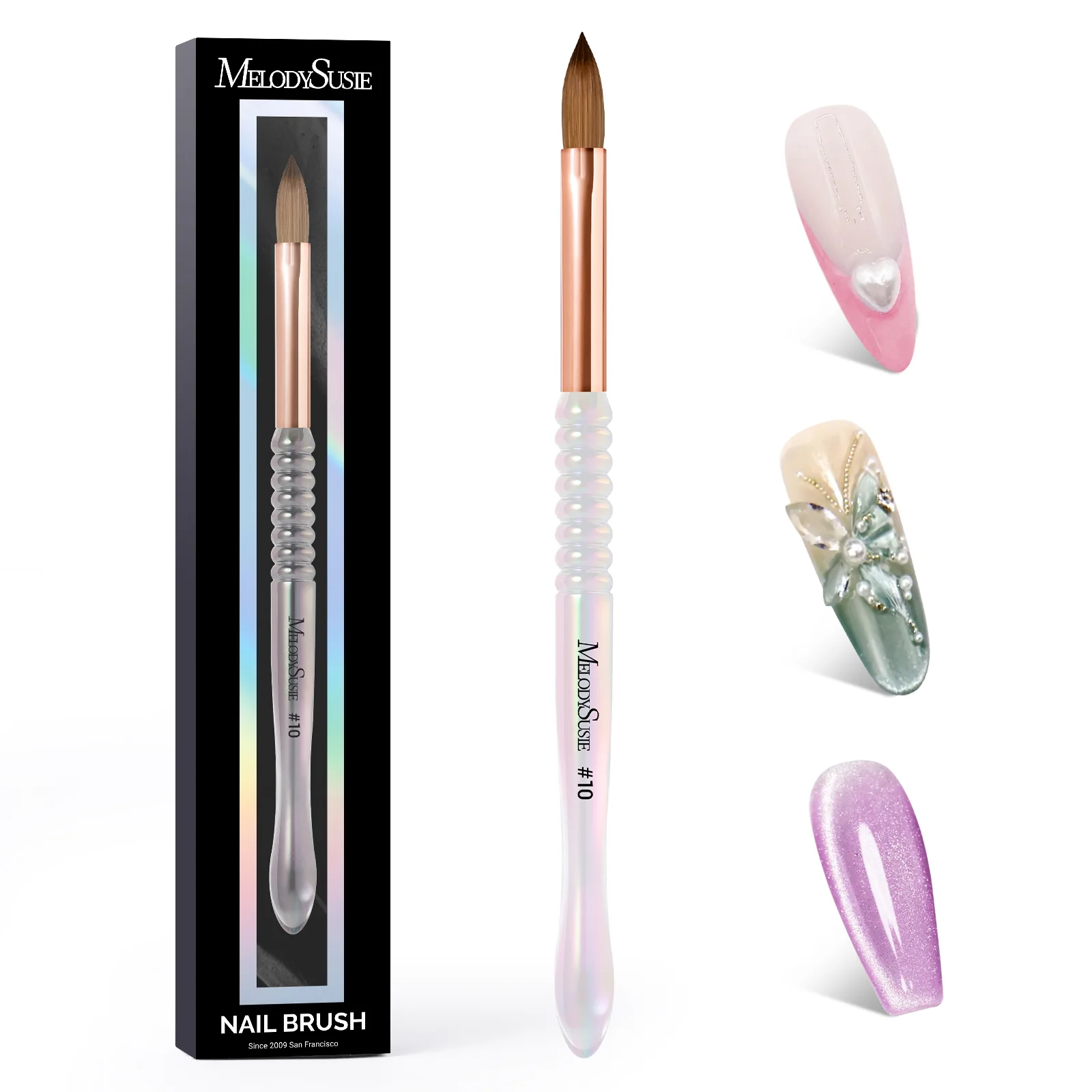 80% Kolinsky Acrylic Nail Brush - Image 8