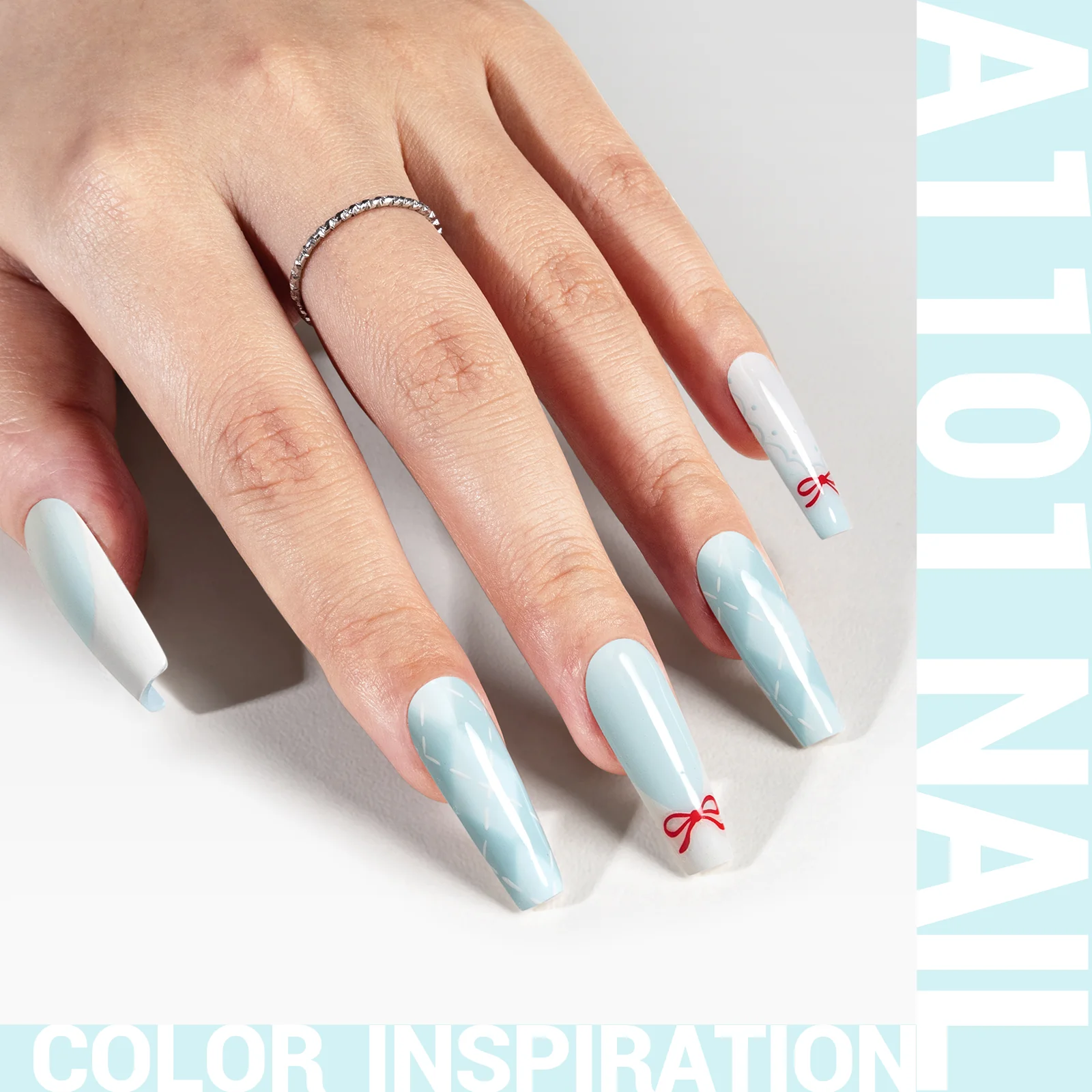 A1101 Bright Blue - TPO-Free Thick Gel Nail Polish(15ml) - Image 2