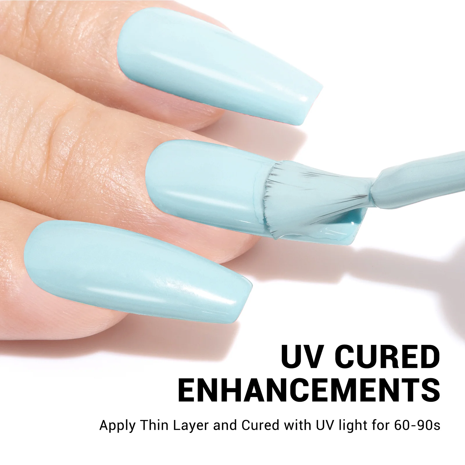 A1101 Bright Blue - TPO-Free Thick Gel Nail Polish(15ml) - Image 5