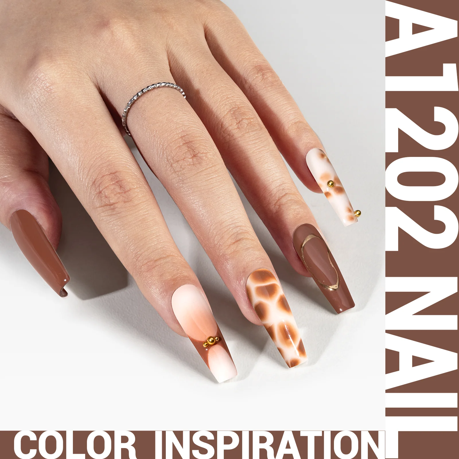 A1202 Brown - TPO-Free Thick Gel Nail Polish(15ml) - Image 2