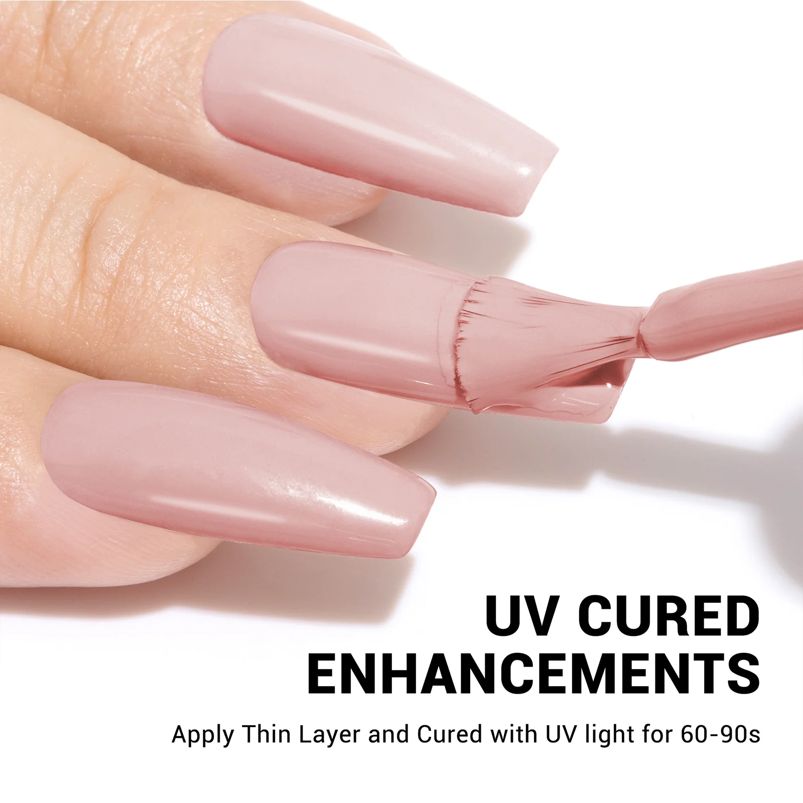 A1404 Nude Pink - TPO-Free Thick Gel Nail Polish(15ml) - Image 5