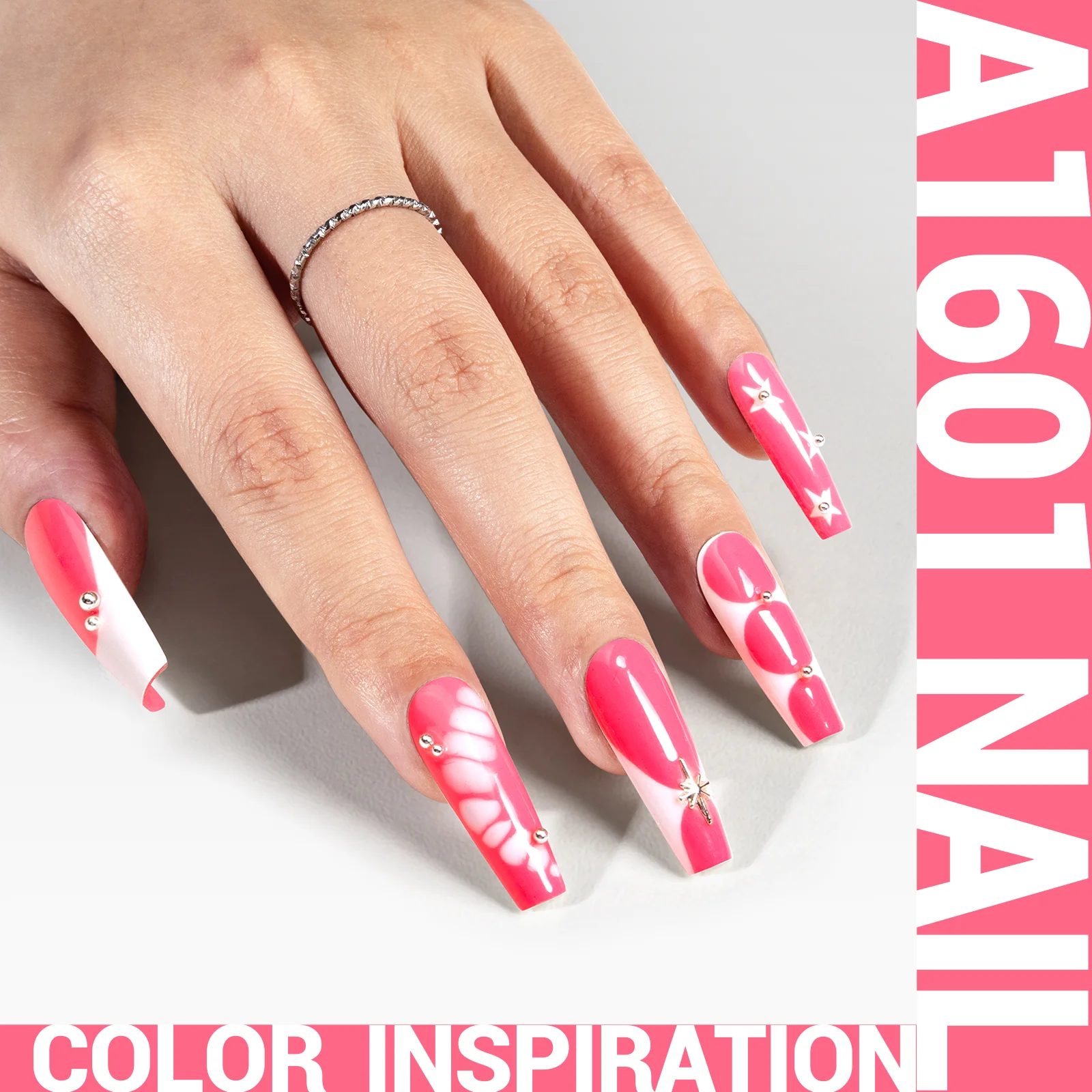 A1601 Neon Pink - TPO-Free Thick Gel Nail Polish(15ml) - Image 2