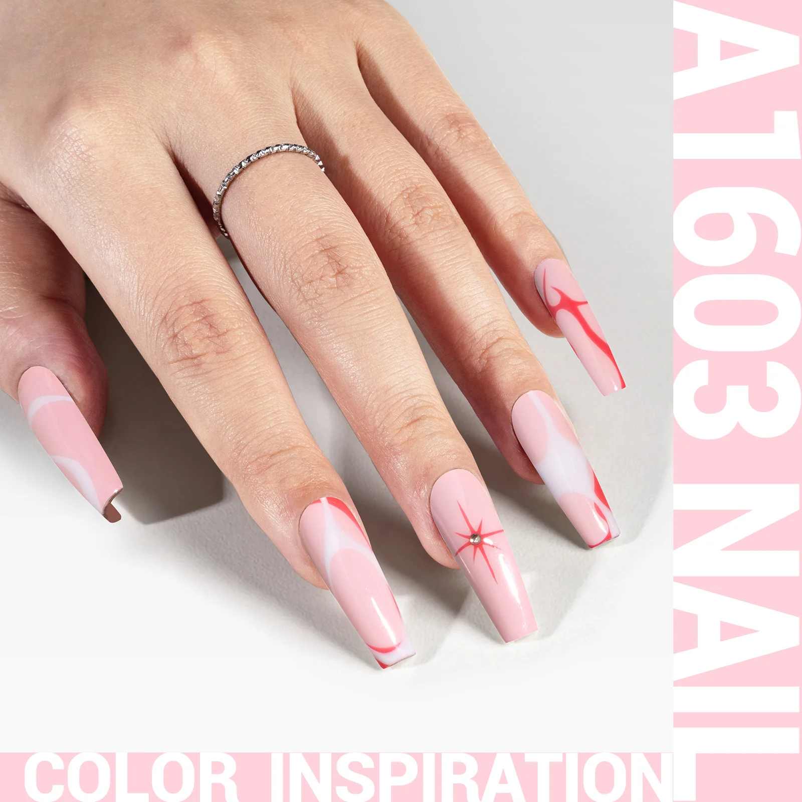 A1603 Milky Pink - TPO-Free Thick Gel Nail Polish(15ml) - Image 2