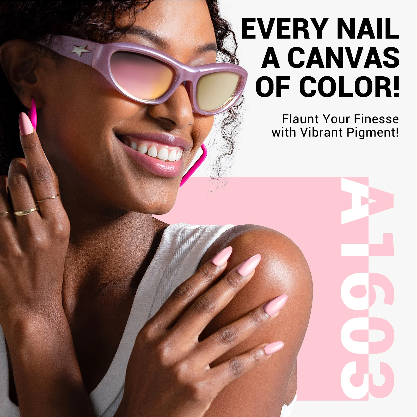 A1603 Milky Pink - TPO-Free Thick Gel Nail Polish(15ml) - Image 4