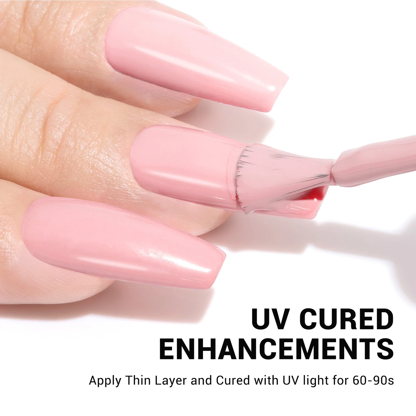 A1603 Milky Pink - TPO-Free Thick Gel Nail Polish(15ml) - Image 5