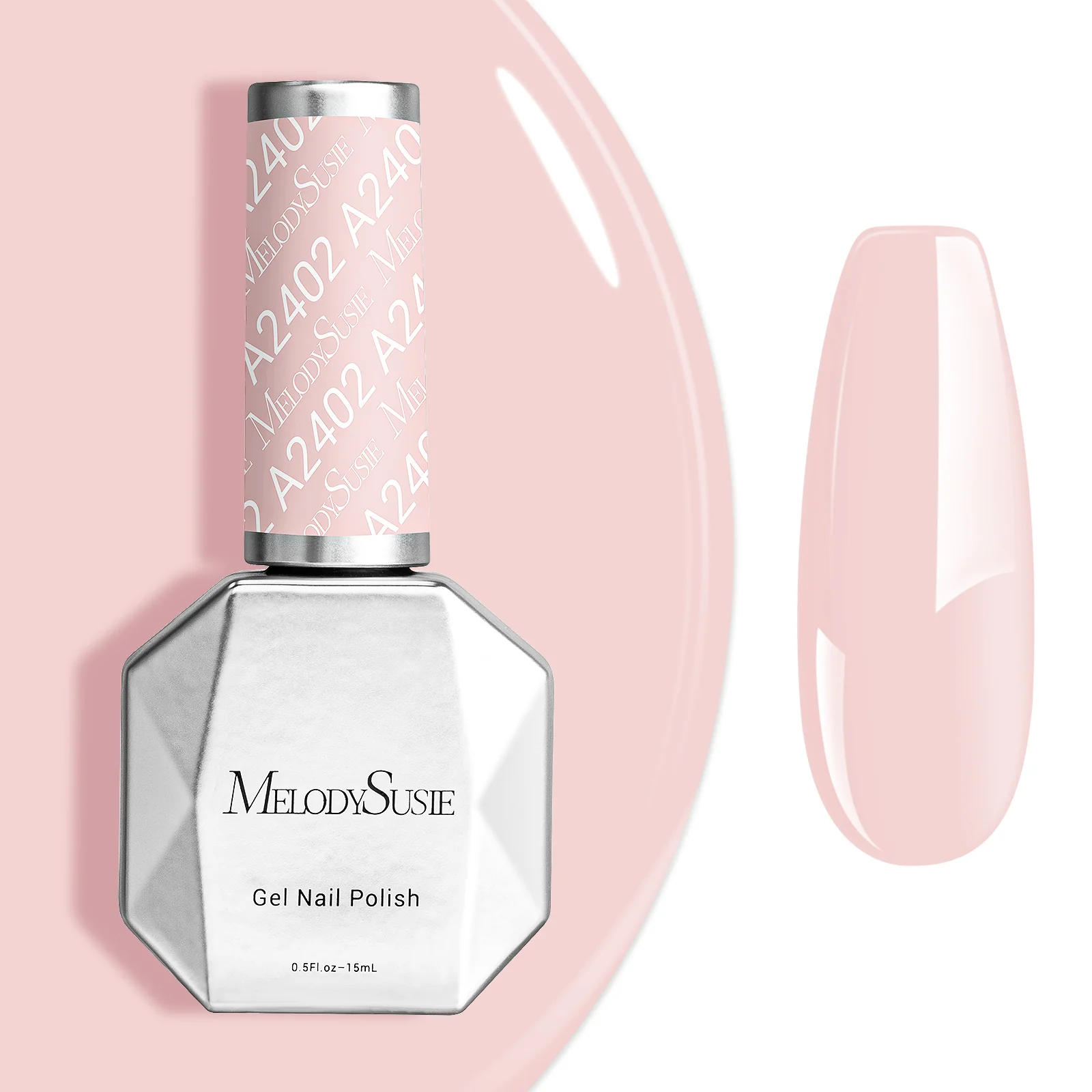A2402 Milky Pink - TPO-Free Faster UV Curing Gel Nail Polish(15ml)
