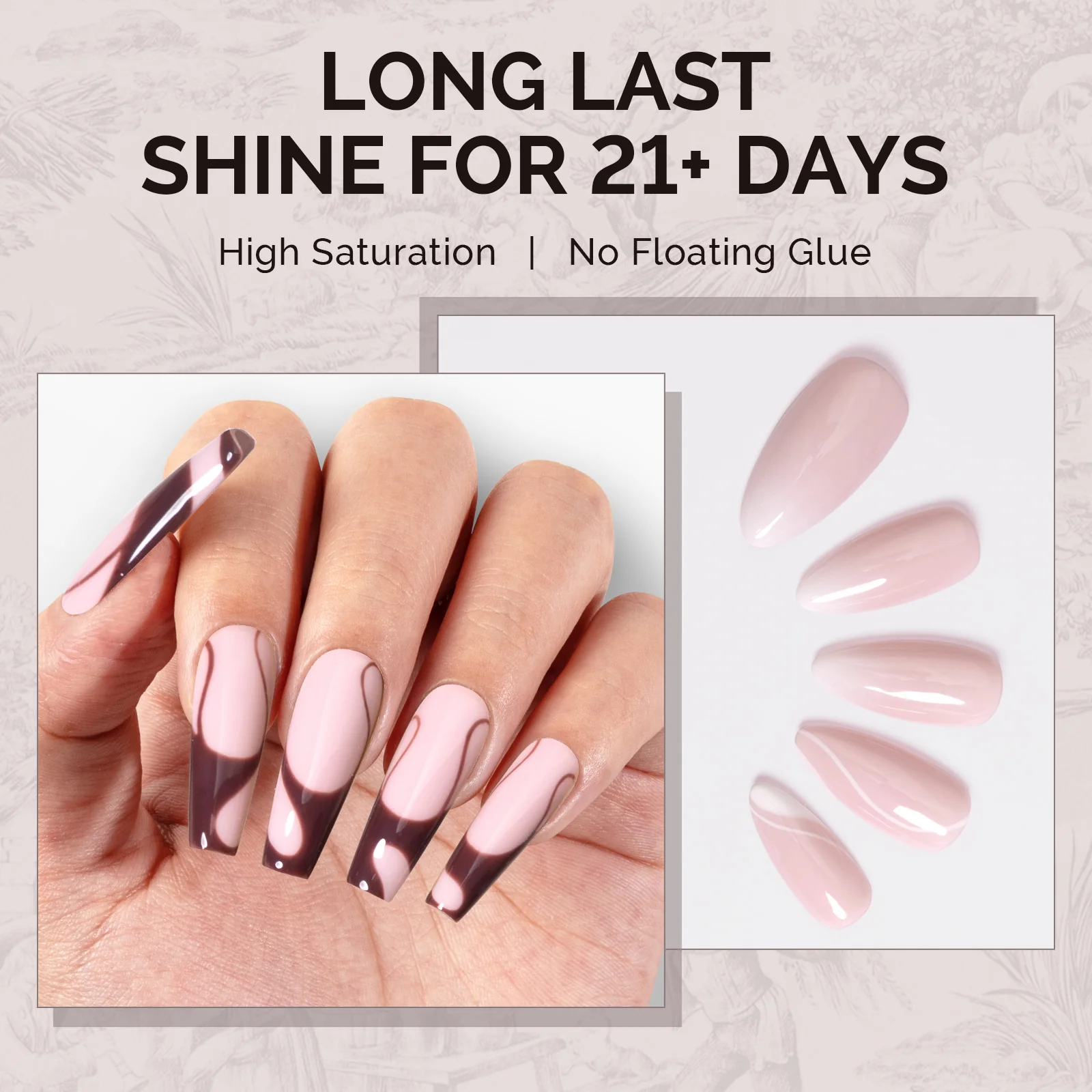 A2402 Milky Pink - TPO-Free Faster UV Curing Gel Nail Polish(15ml) - Image 4