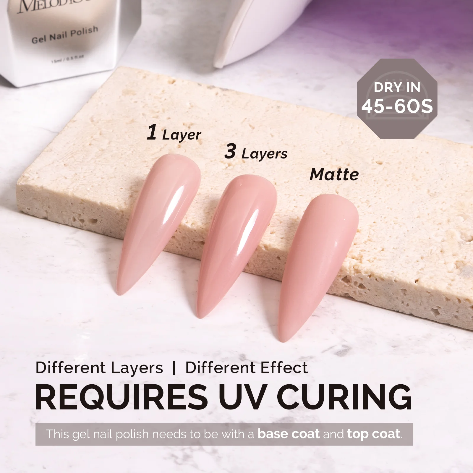 A2405 Hearts Delight - TPO-Free Faster UV Curing Gel Nail Polish(15ml) - Image 3