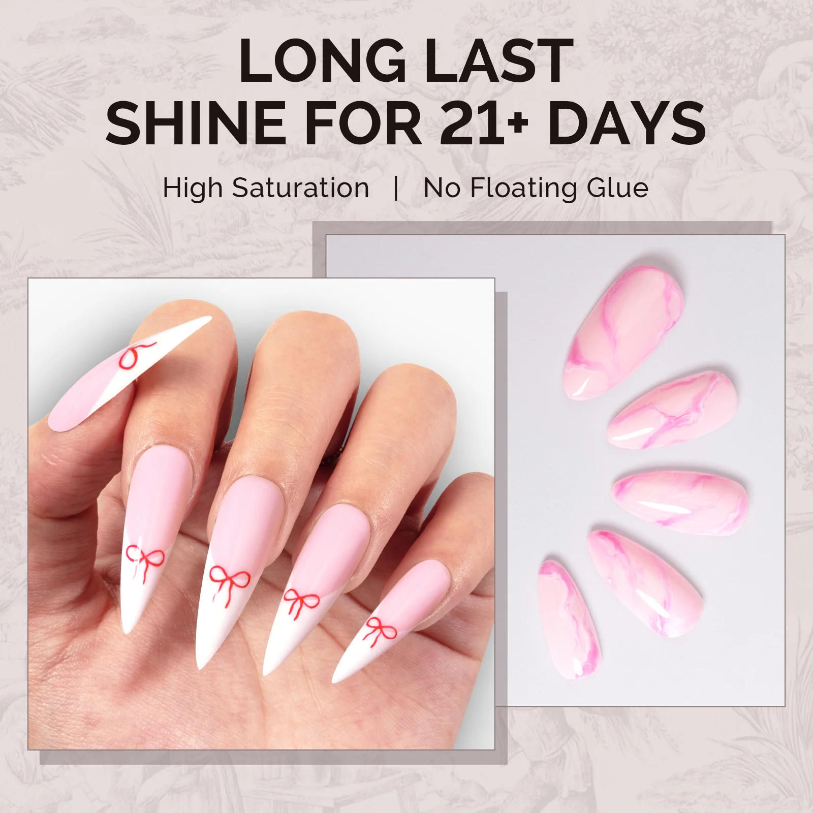 A2603 Rose Garden - TPO-Free Faster UV Curing Gel Nail Polish(15ml) - Image 4