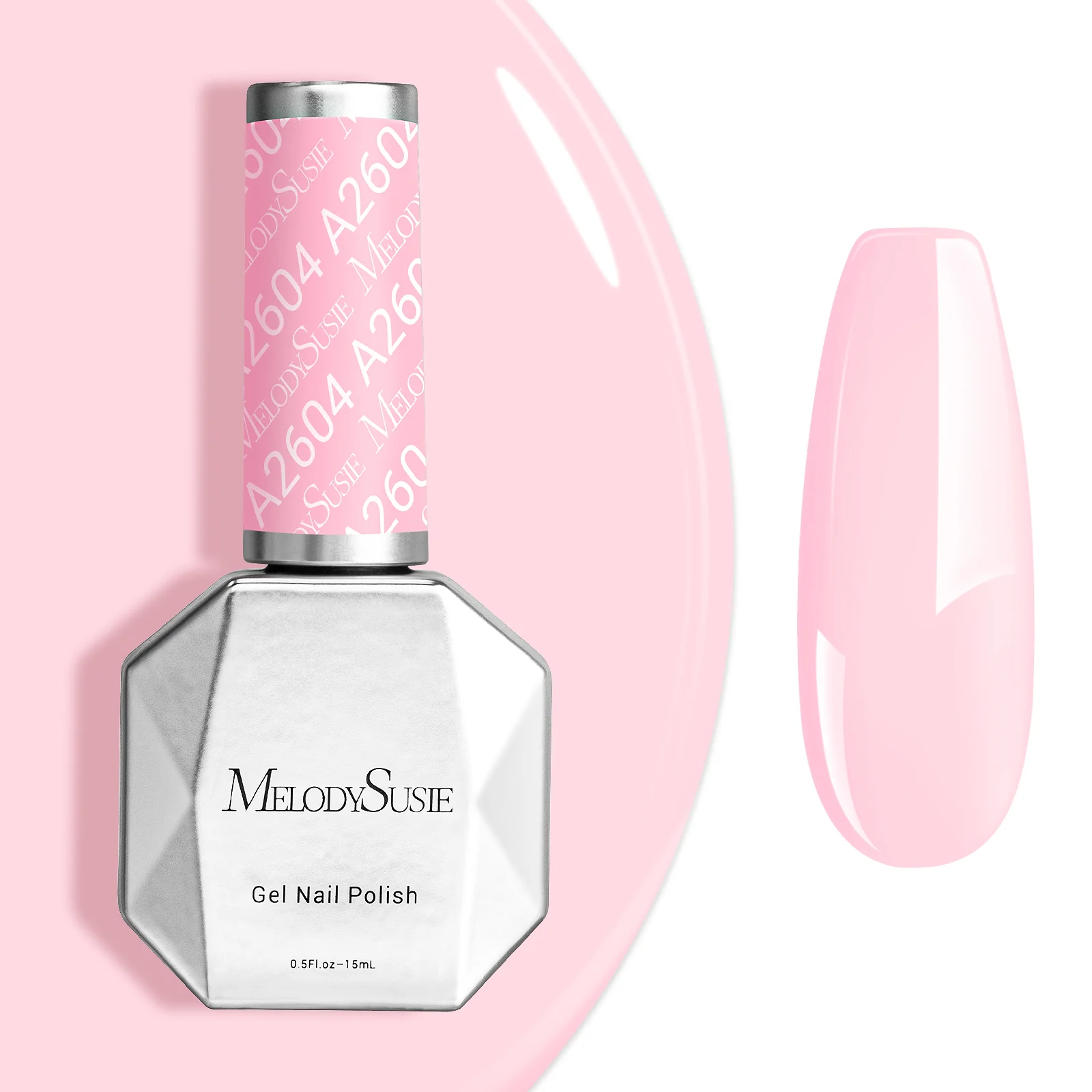 A2604 Bright Pink - TPO-Free Faster UV Curing Gel Nail Polish(15ml)