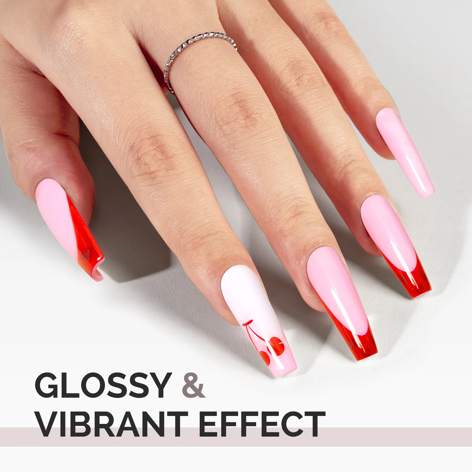 A2605 Party Streamer Pink - TPO-Free Faster UV Curing Gel Nail Polish(15ml) - Image 5