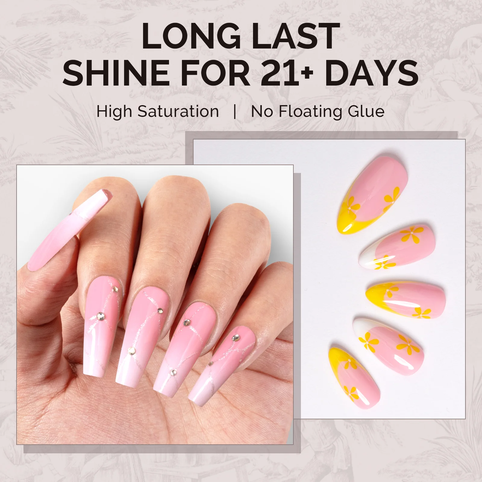 A2606 Misted Rose - TPO-Free Faster UV Curing Gel Nail Polish(15ml) - Image 4