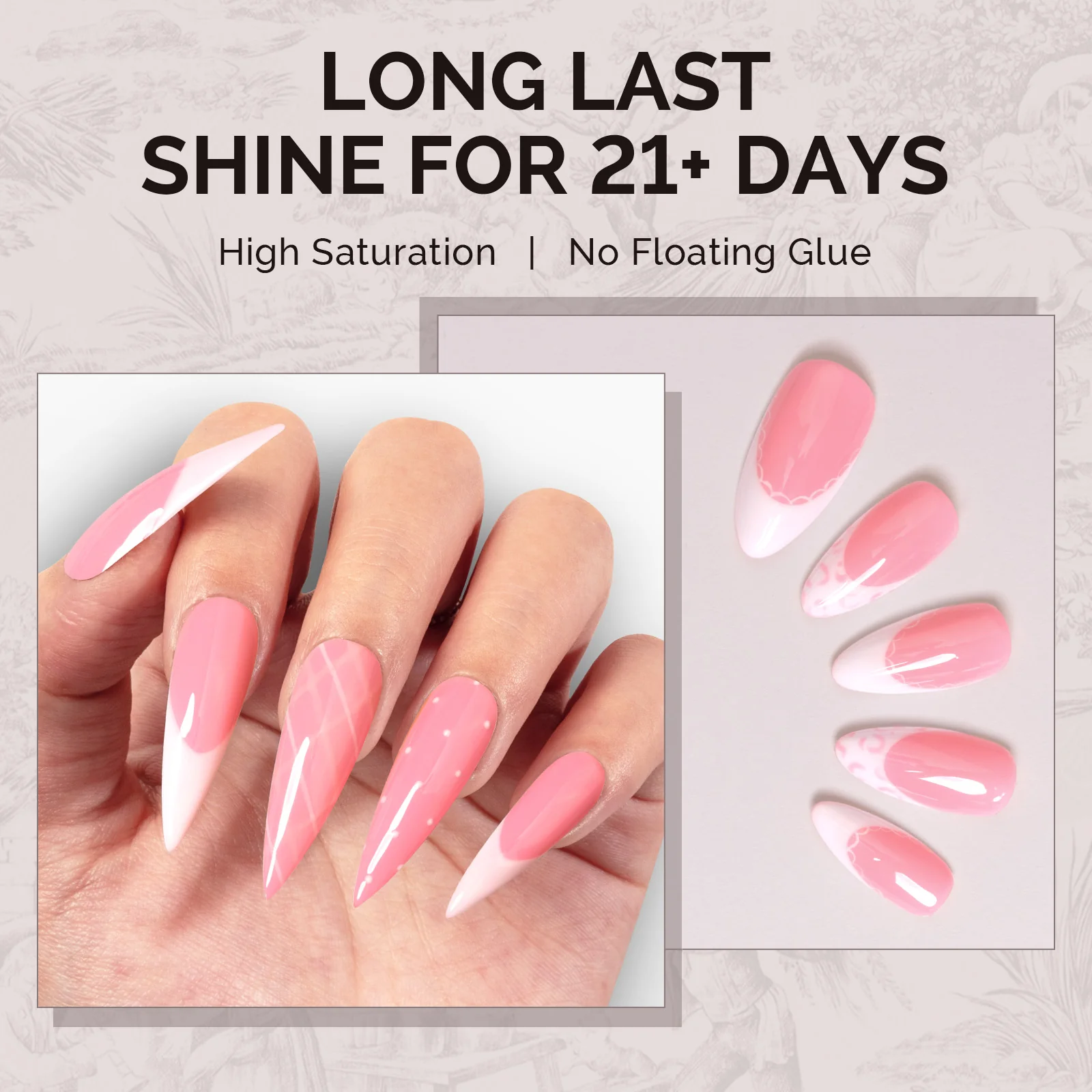 A2609 Light Baby Pink - TPO-Free Faster UV Curing Gel Nail Polish(15ml) - Image 4