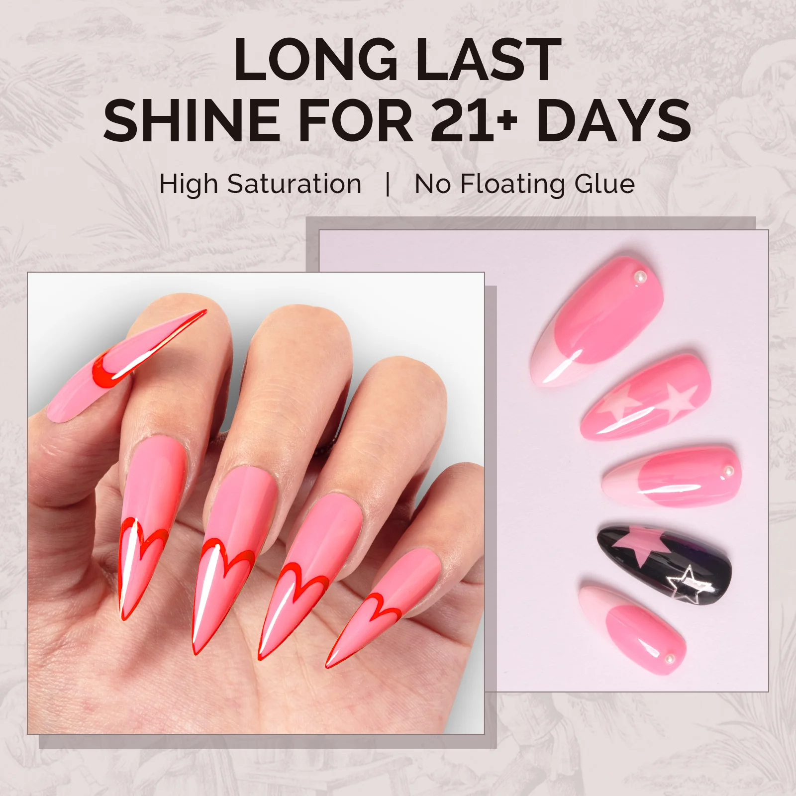 A2610 Deep Carnation - TPO-Free Faster UV Curing Gel Nail Polish(15ml) - Image 4