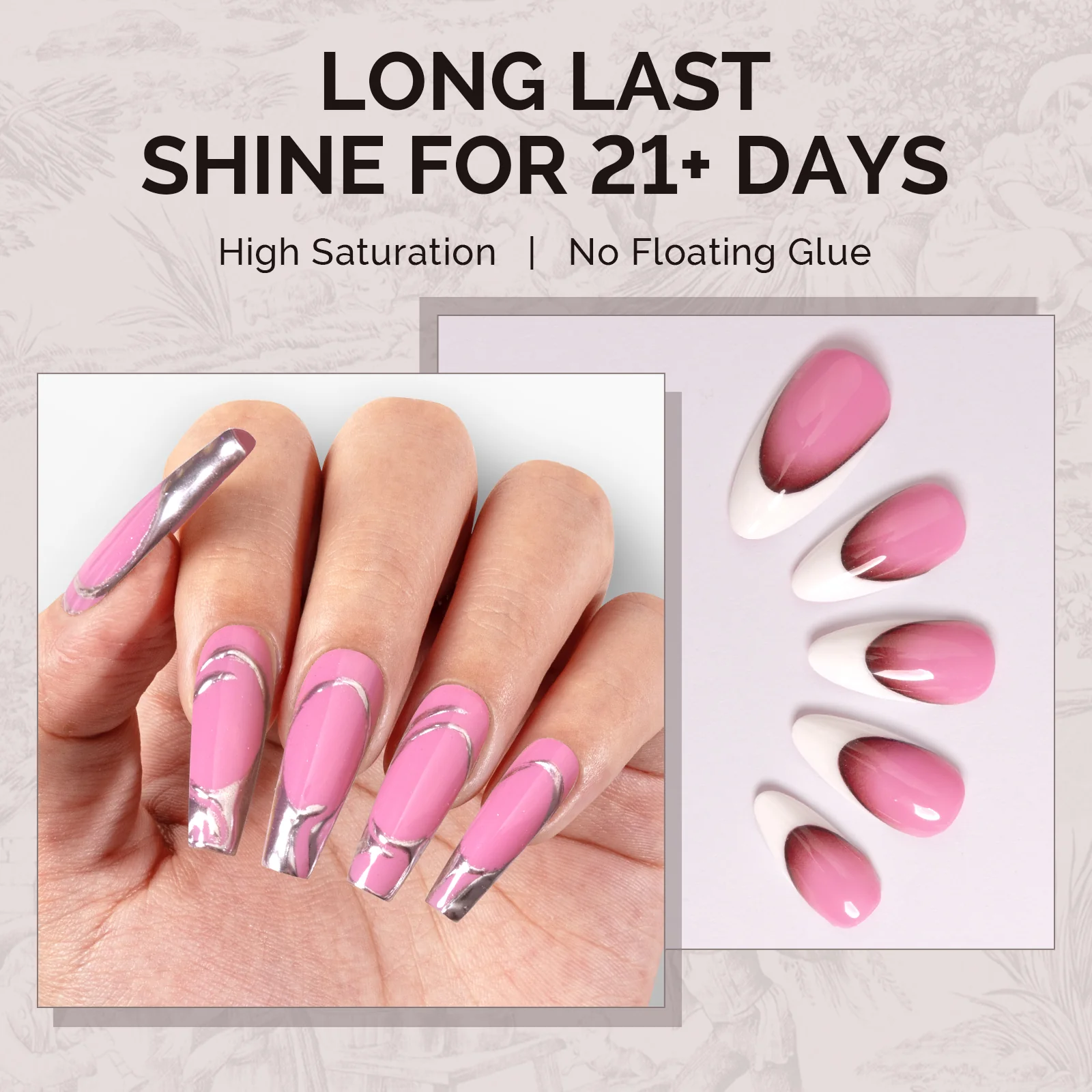 A2611 Tropical Rose - TPO-Free Faster UV Curing Gel Nail Polish(15ml) - Image 4