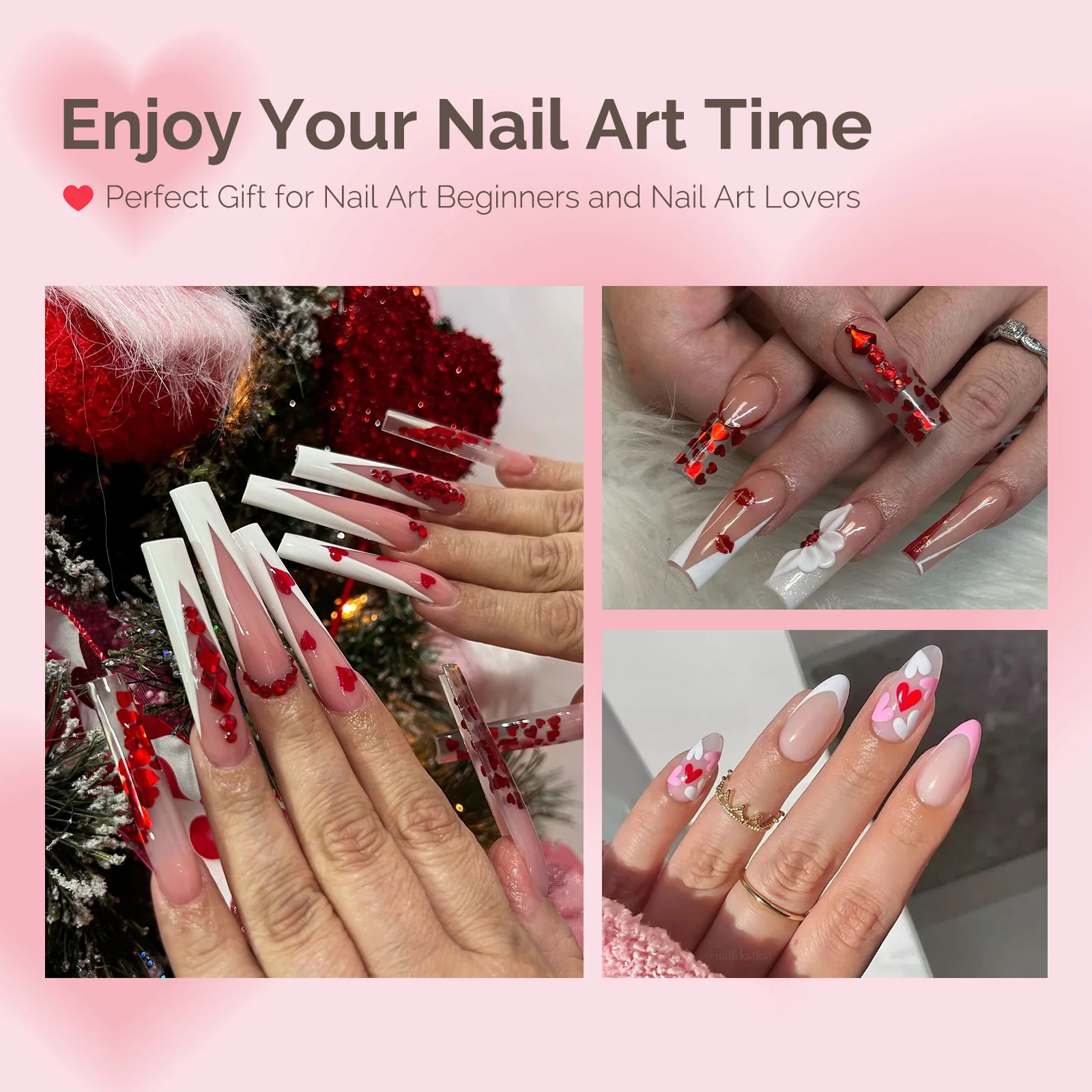 Acrylic Nail Brush Set (4Pcs) - White - Image 6
