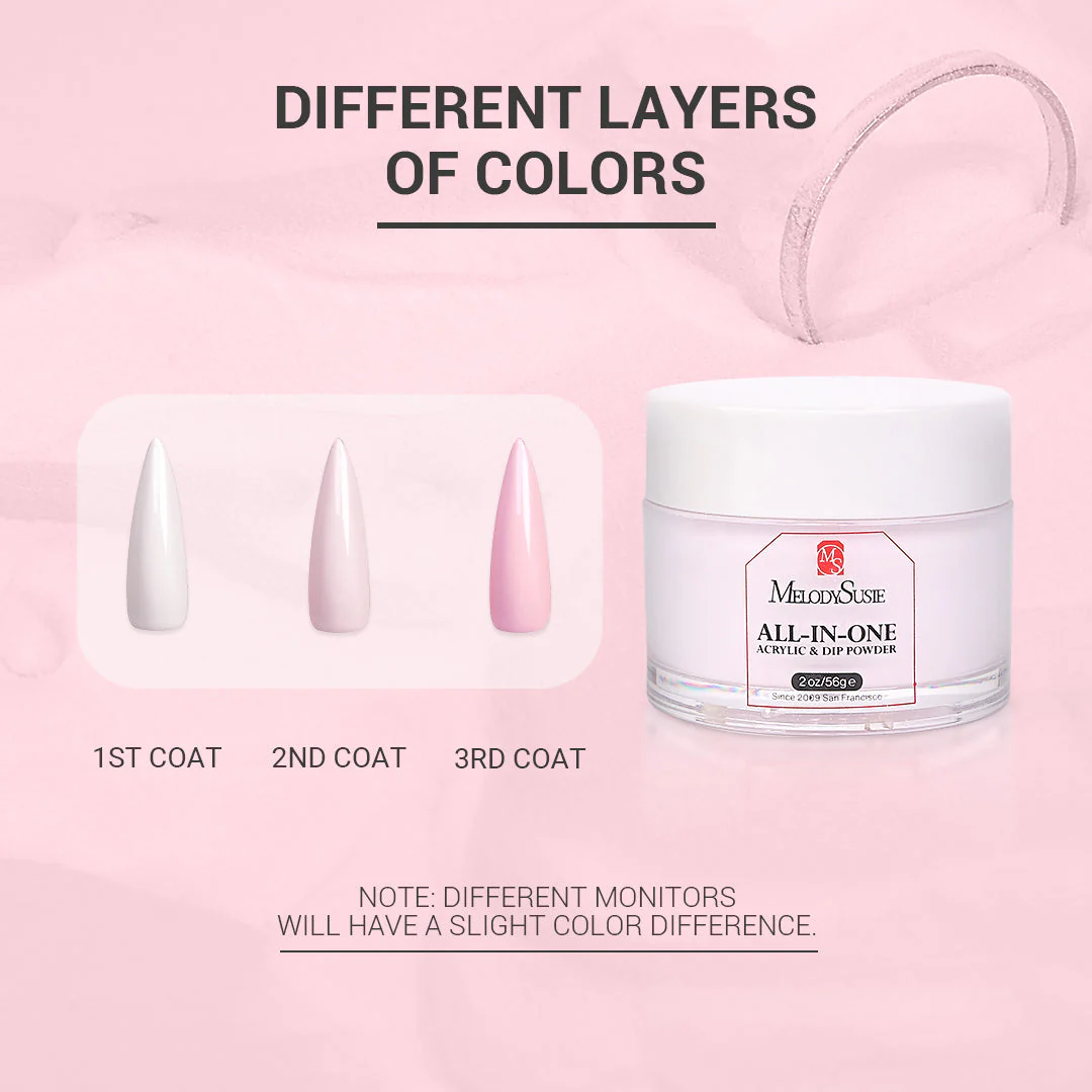 All-In-One Acrylic & Dip Powder - Clear - Image 4