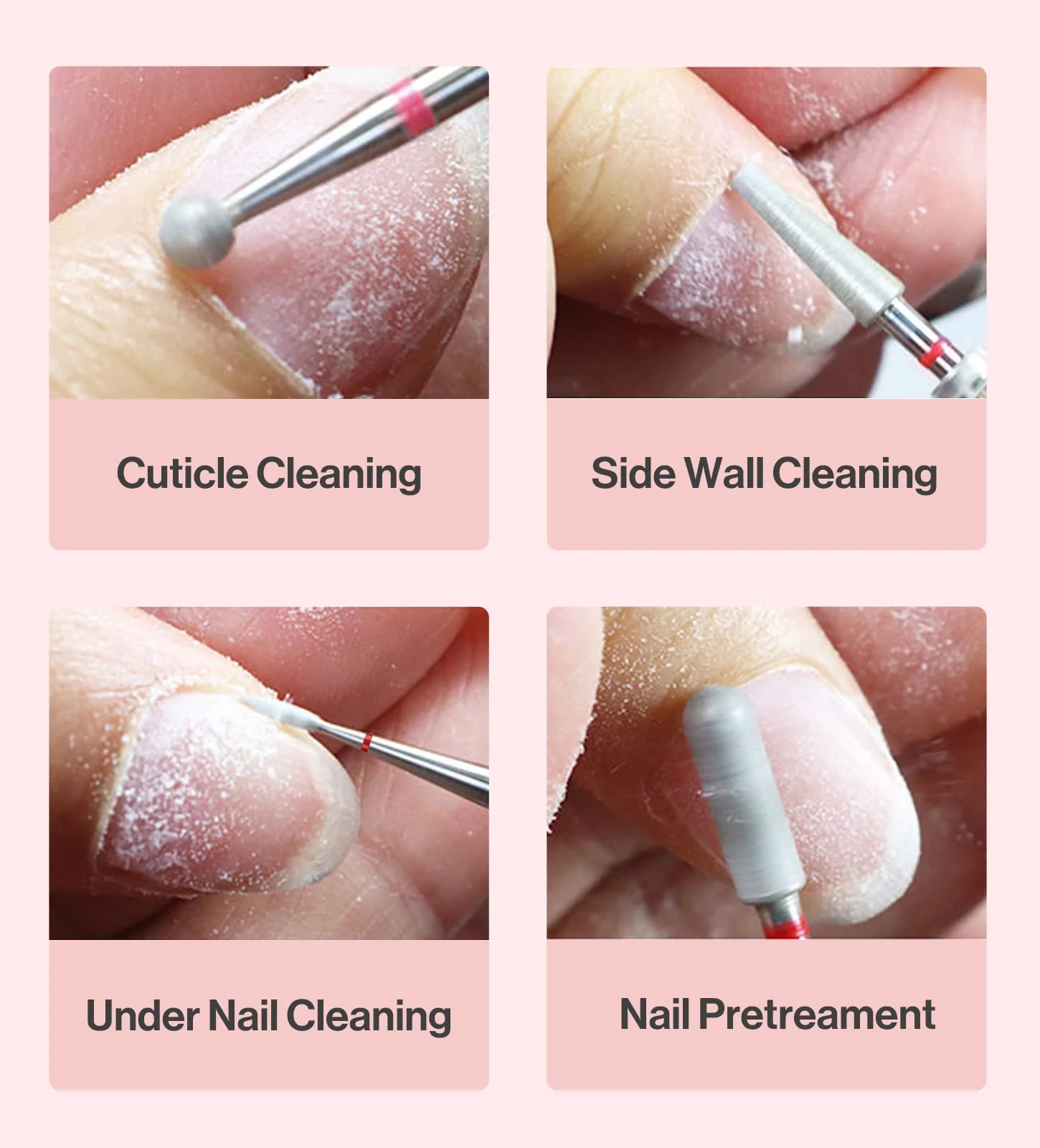 Ball Shape Carbide Diamond Under Nail Cleaner Nail Drill Bit - Image 7