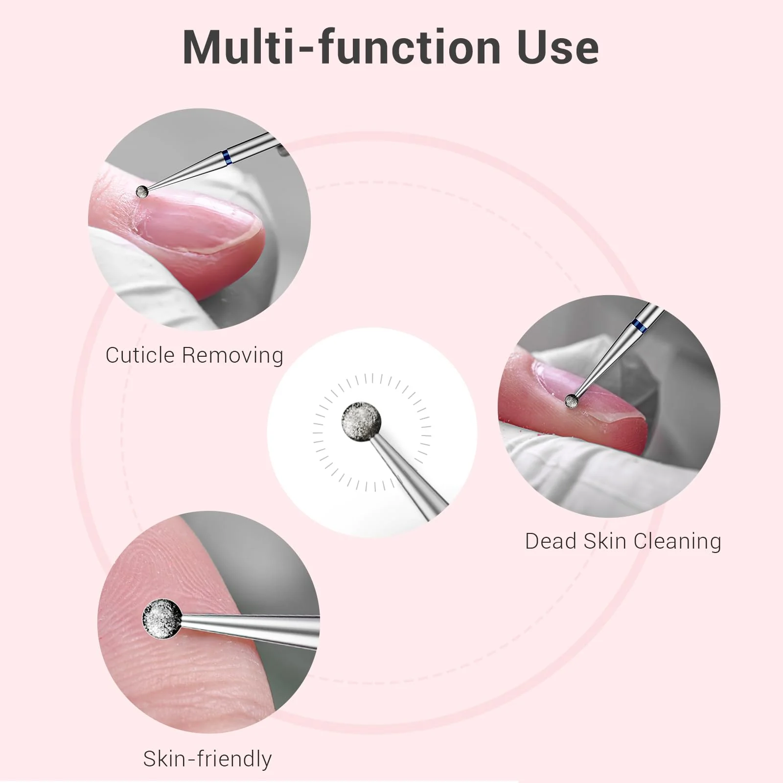 Ball Shape Cuticle Clean Carbide Diamond Nail Drill Bit - Image 5
