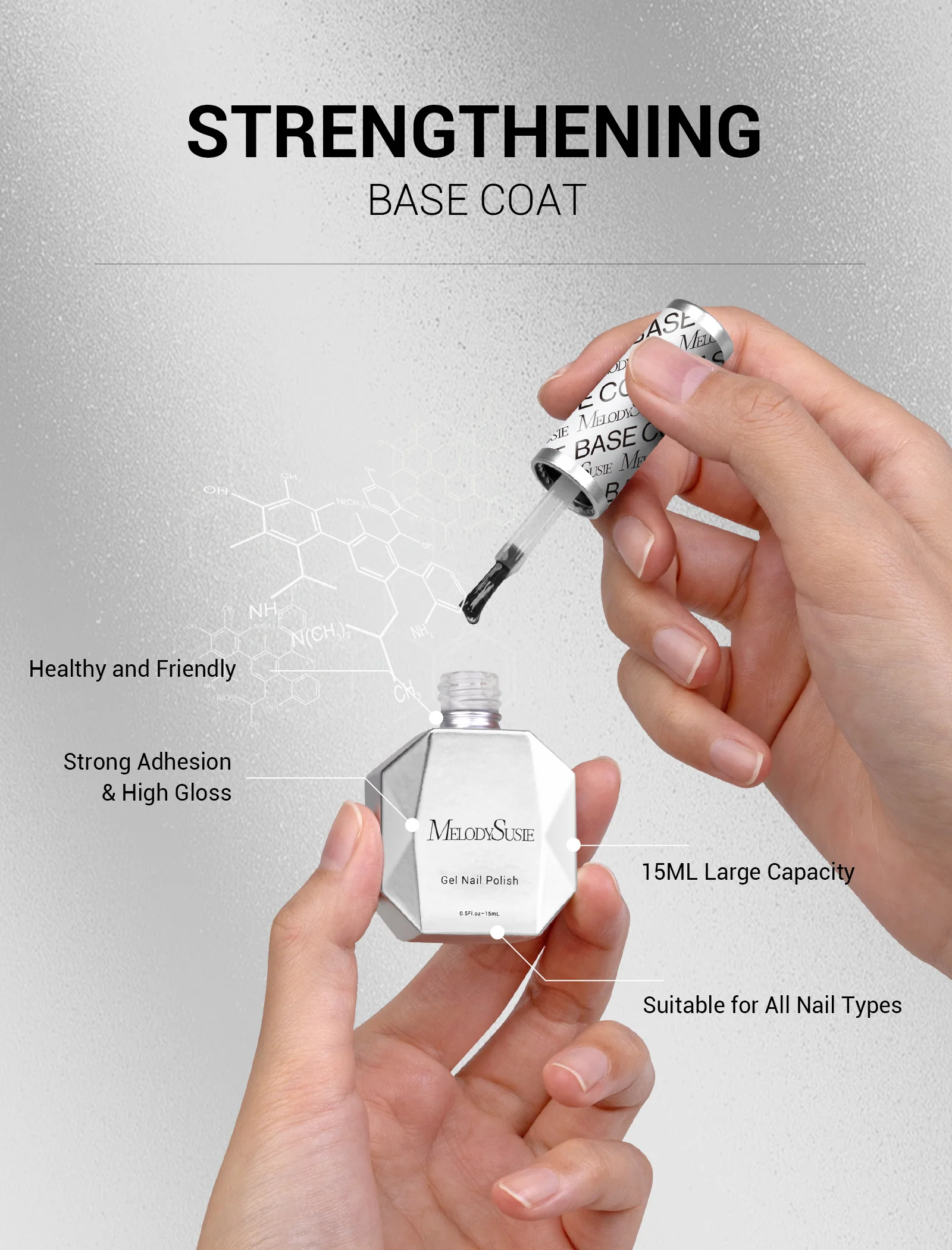 Base Coat - Gel Nail Polish(15ml) - Image 3