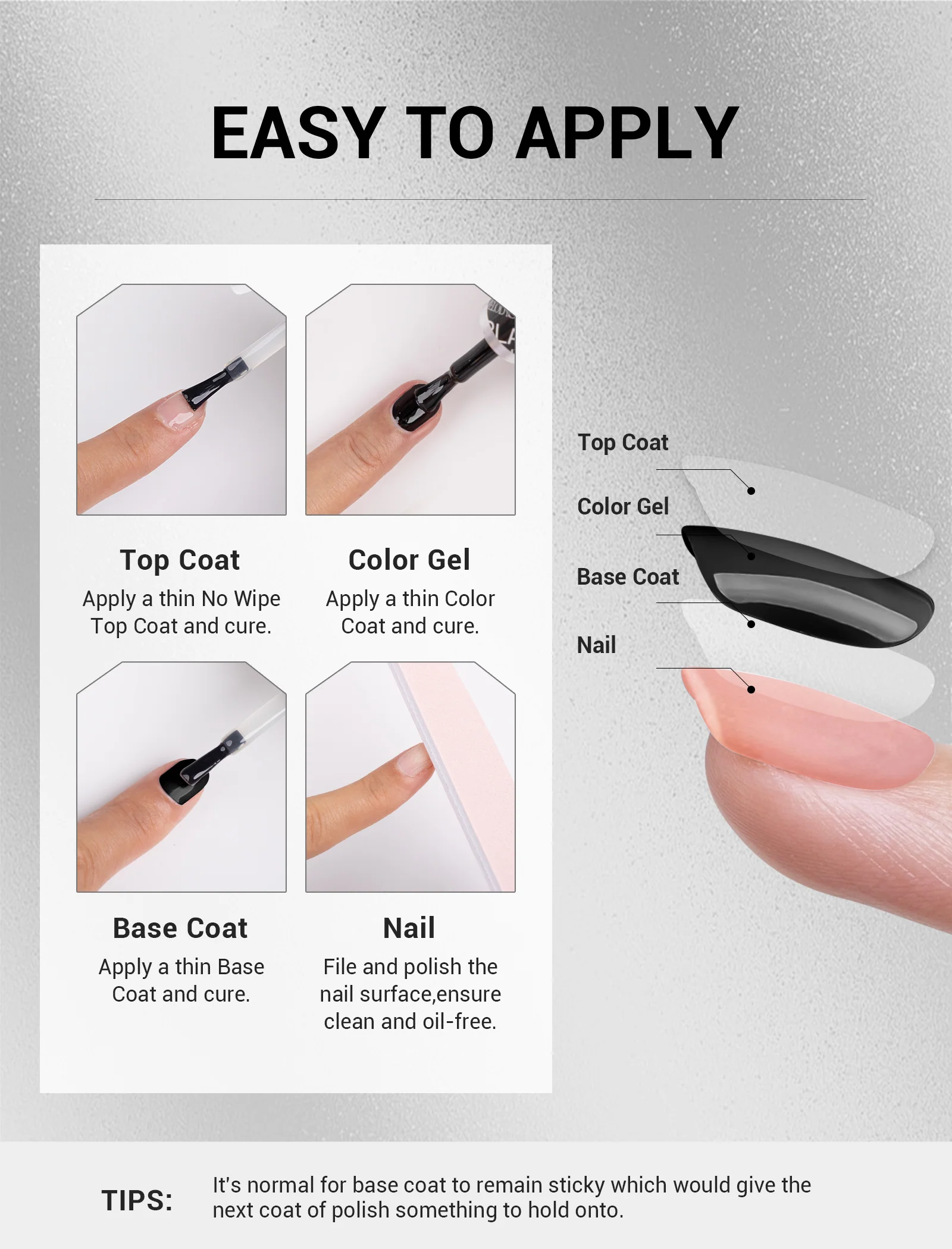 Base Coat - Gel Nail Polish(15ml) - Image 7