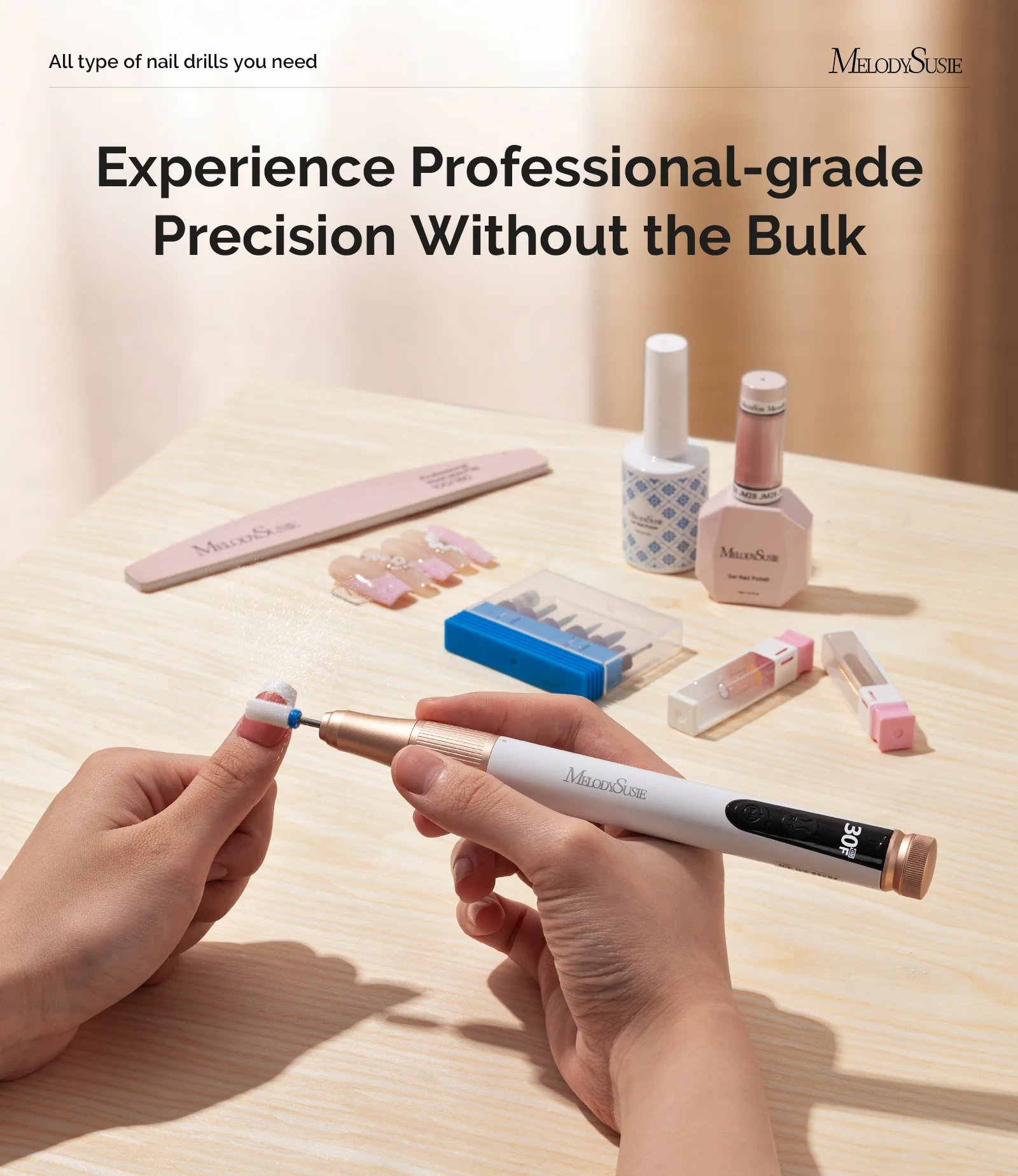 Nail Drill Full Set - Beginner Manicure Kit - Image 2