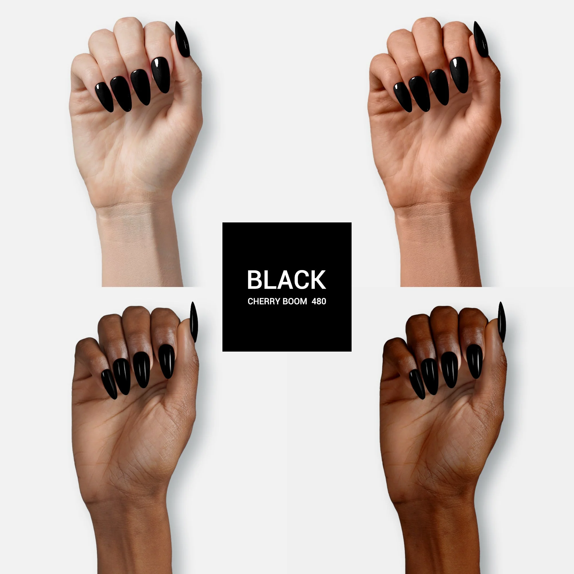 480 Black Abyss - TPO-Free Thick Nail Gel Polish(15ml) - Image 2