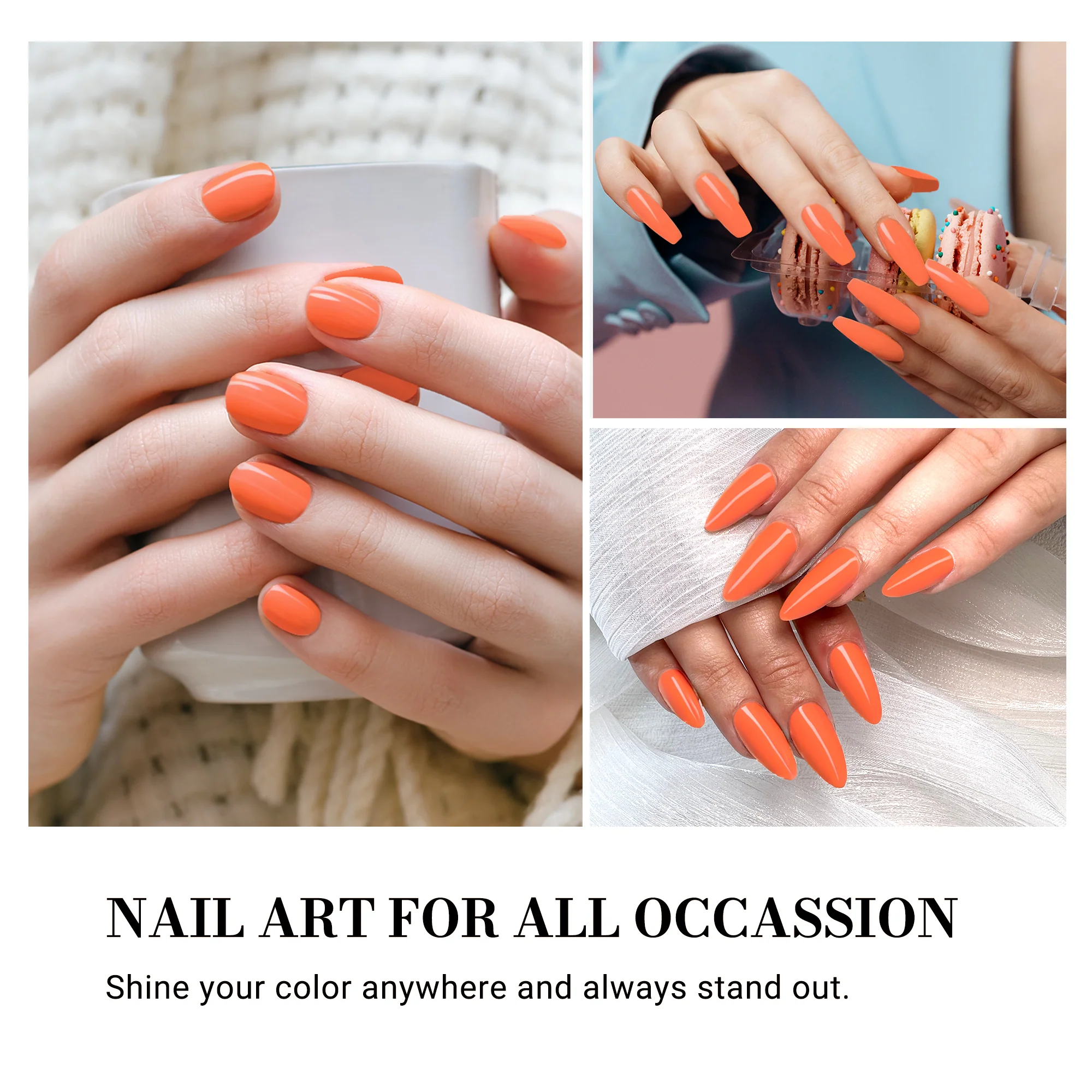 227 Blood Orange - TPO-Free Thick Gel Nail Polish (15ml) - Image 4