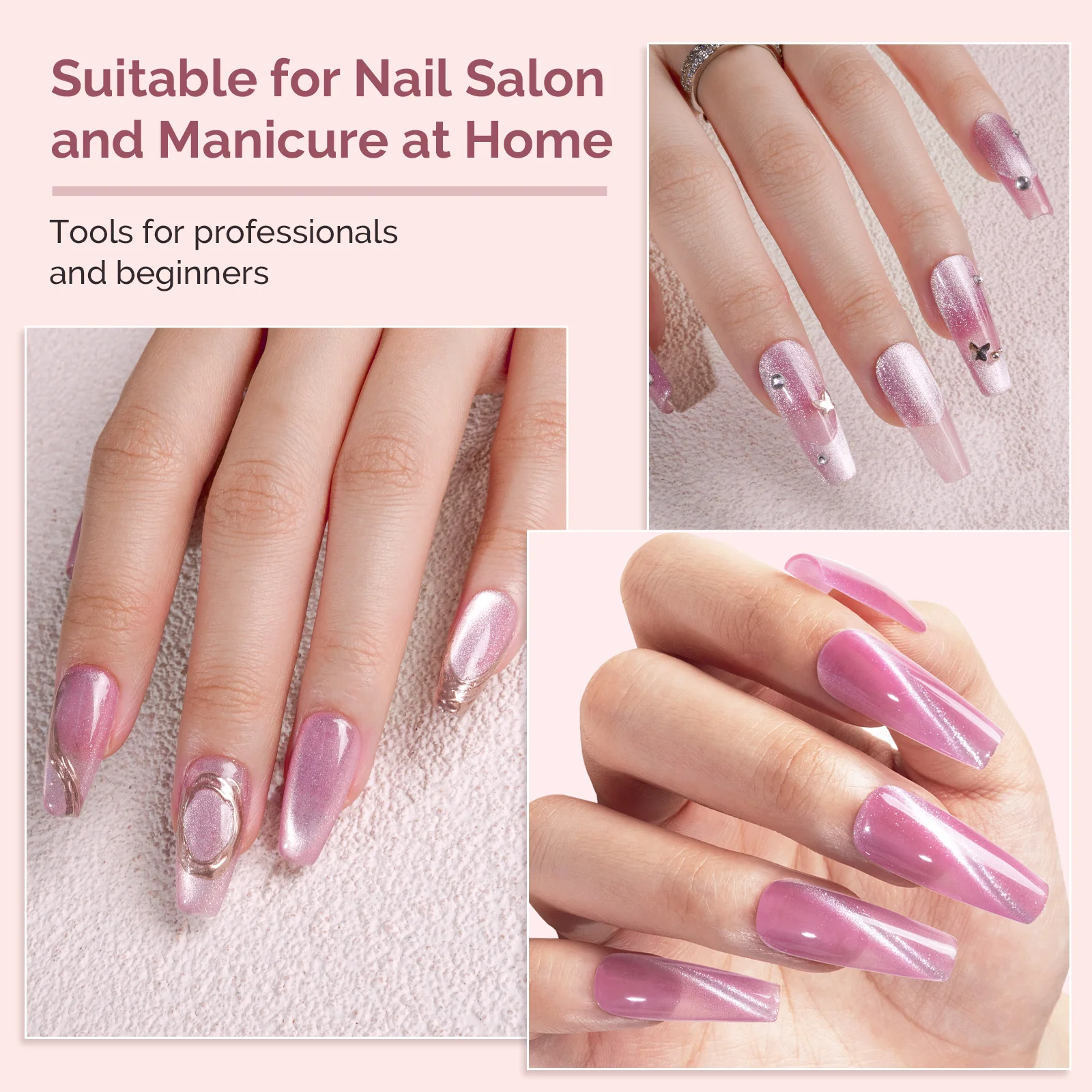 Cat Eye Gel Nail Polish Magnets Set 12 Pcs - Image 5
