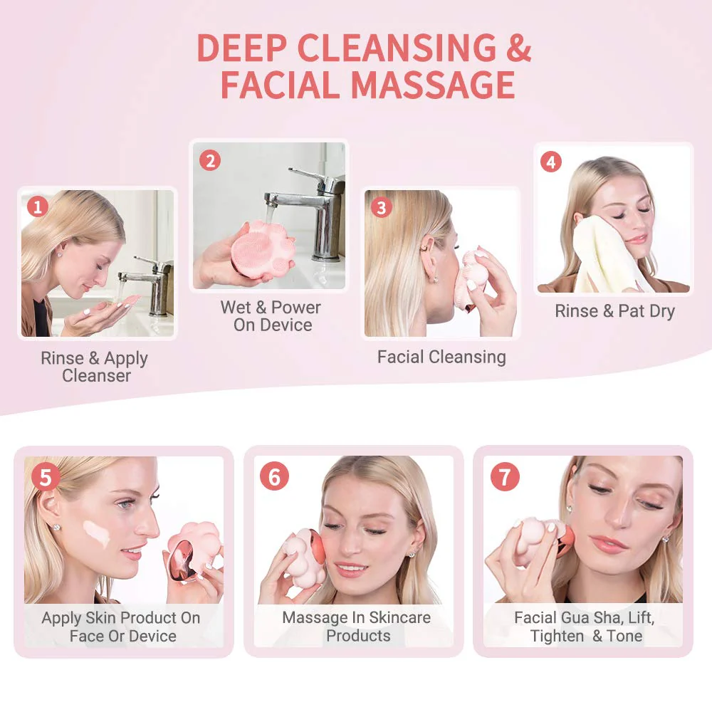 Cat Paw Facial Cleansing Brush - Image 9