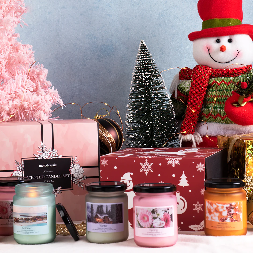 Christmas Holidays Gift Seasonal Scented Candle Set - Image 2